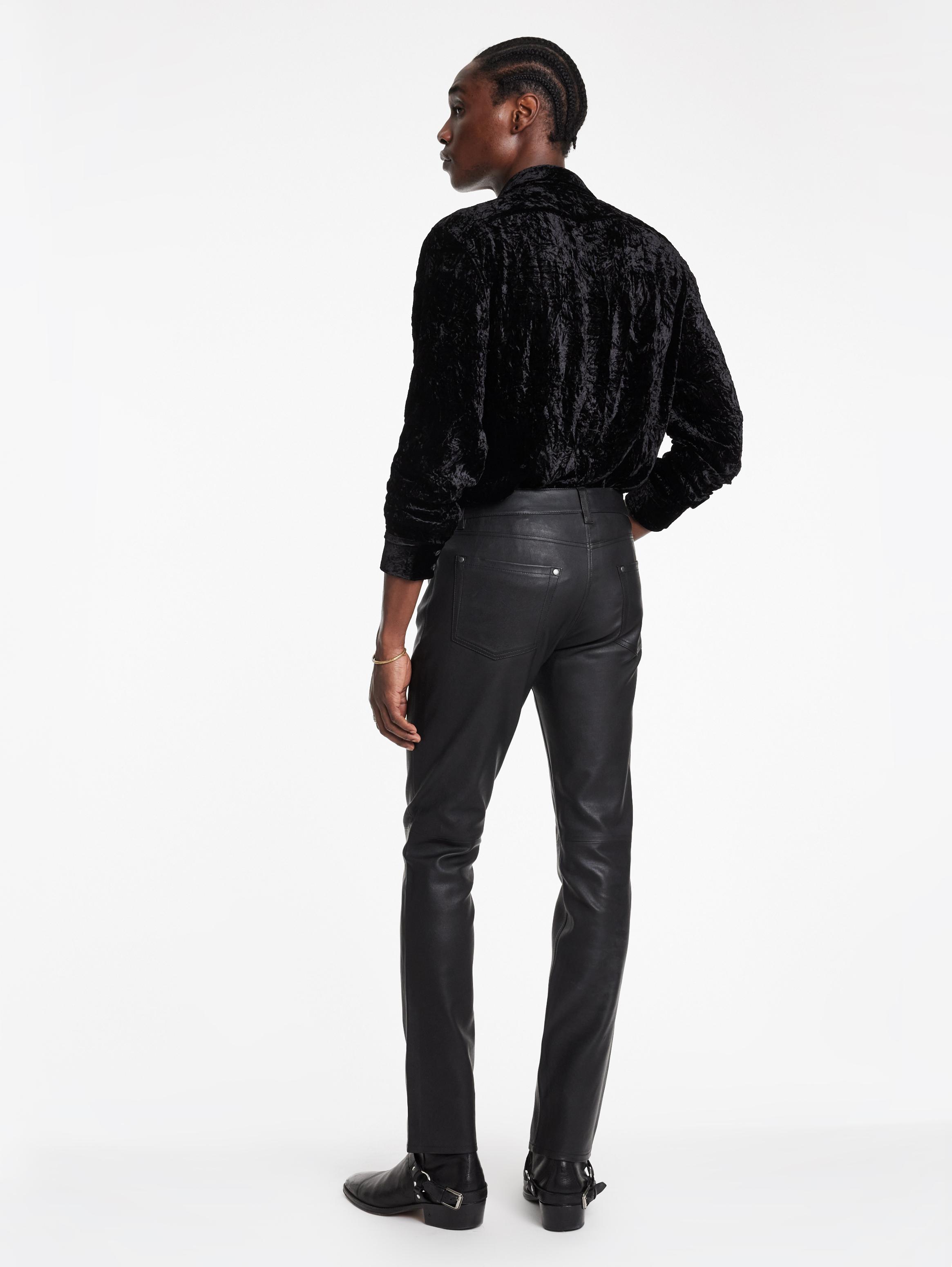 Saint laurent shop leather pants mens