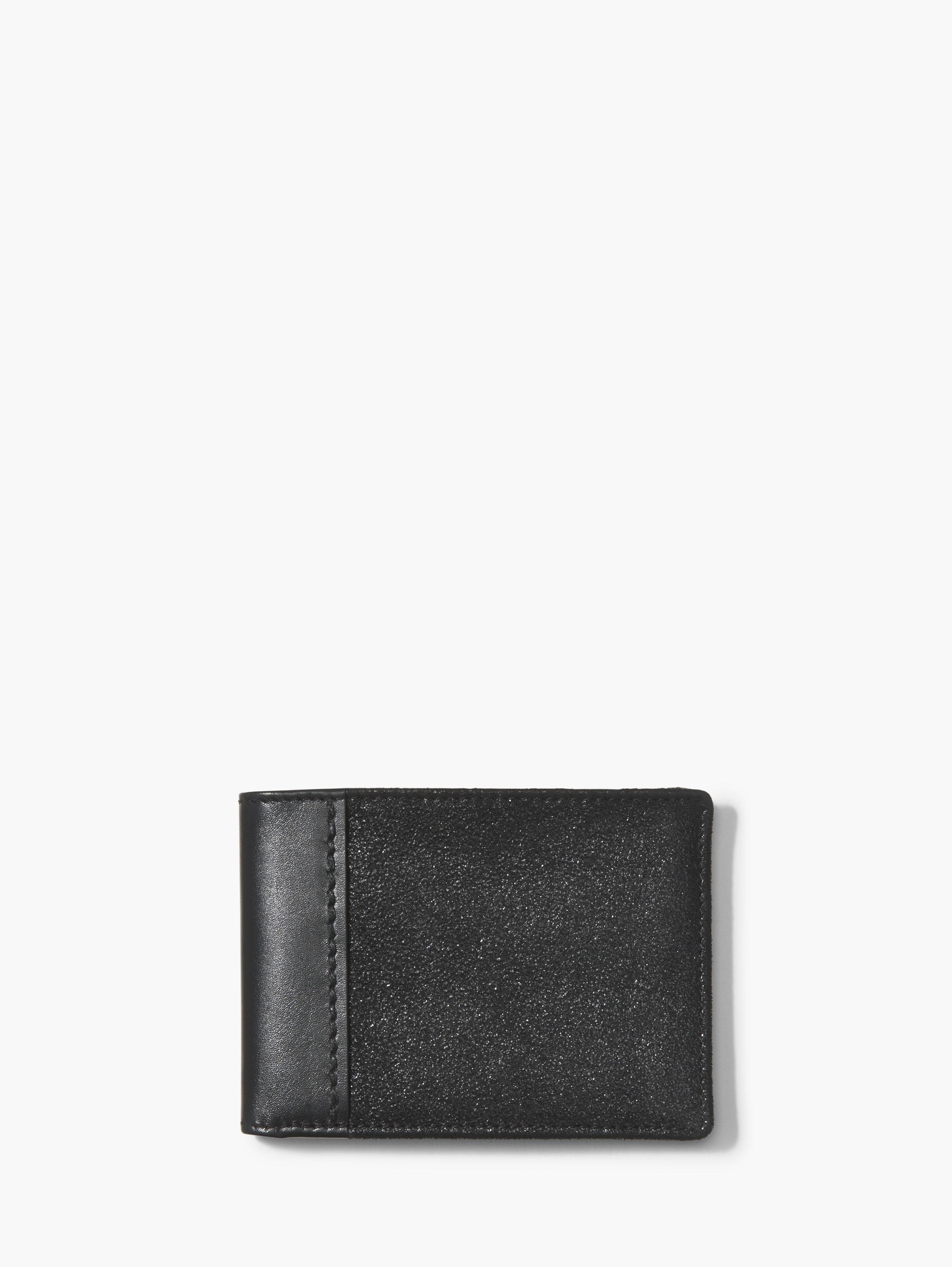 Metallic Leather Bifold Wallet image number 1