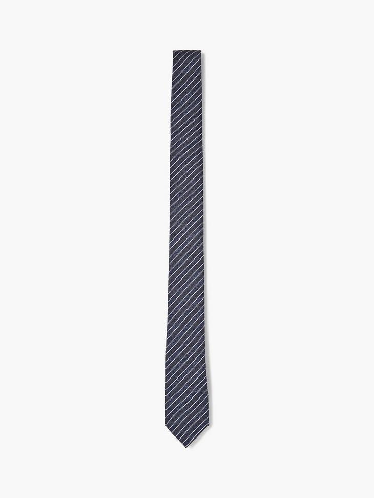Skinny Wide Stripe Tie image number 1