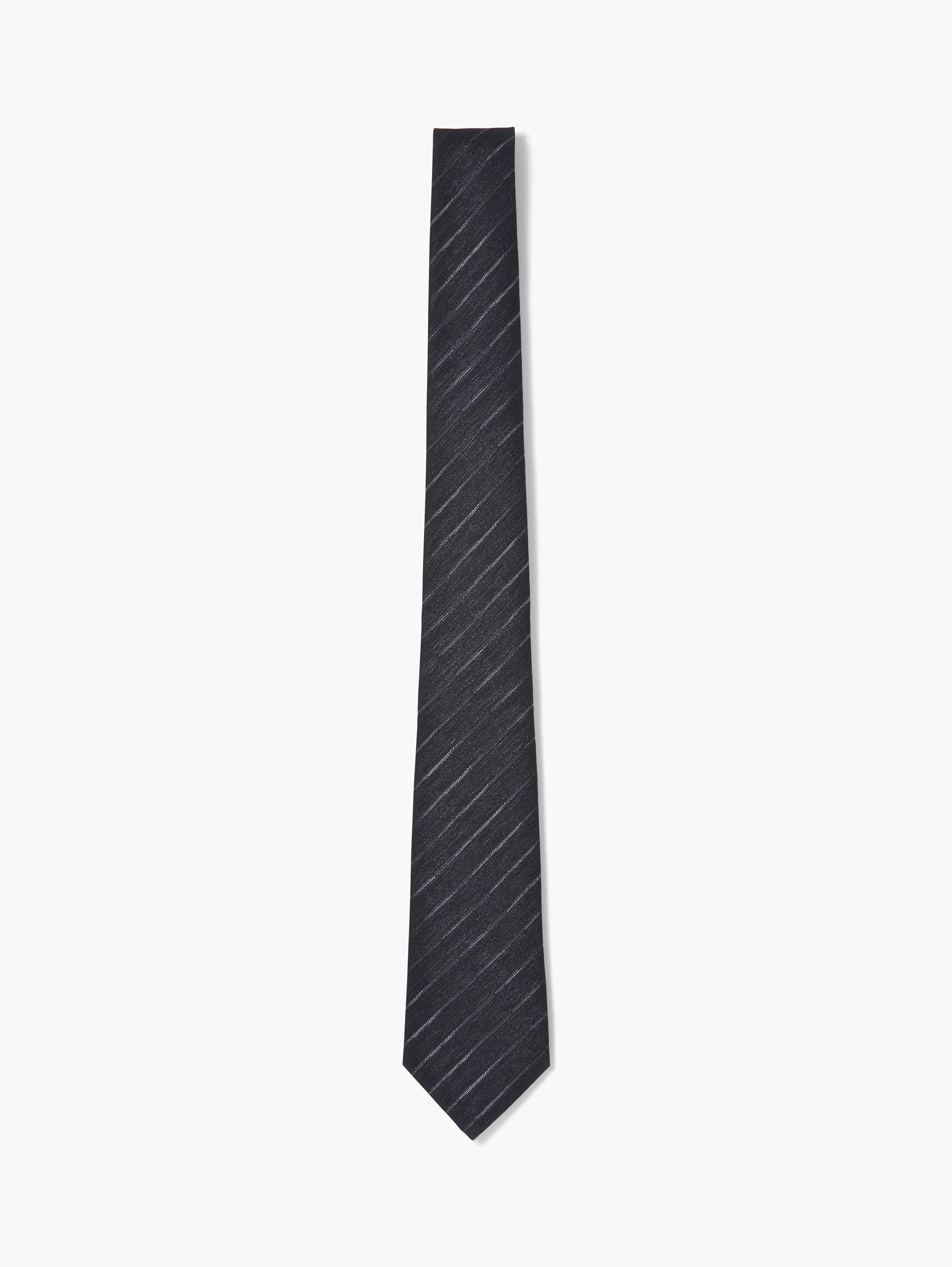 Wide Finely Striped Tie image number 1