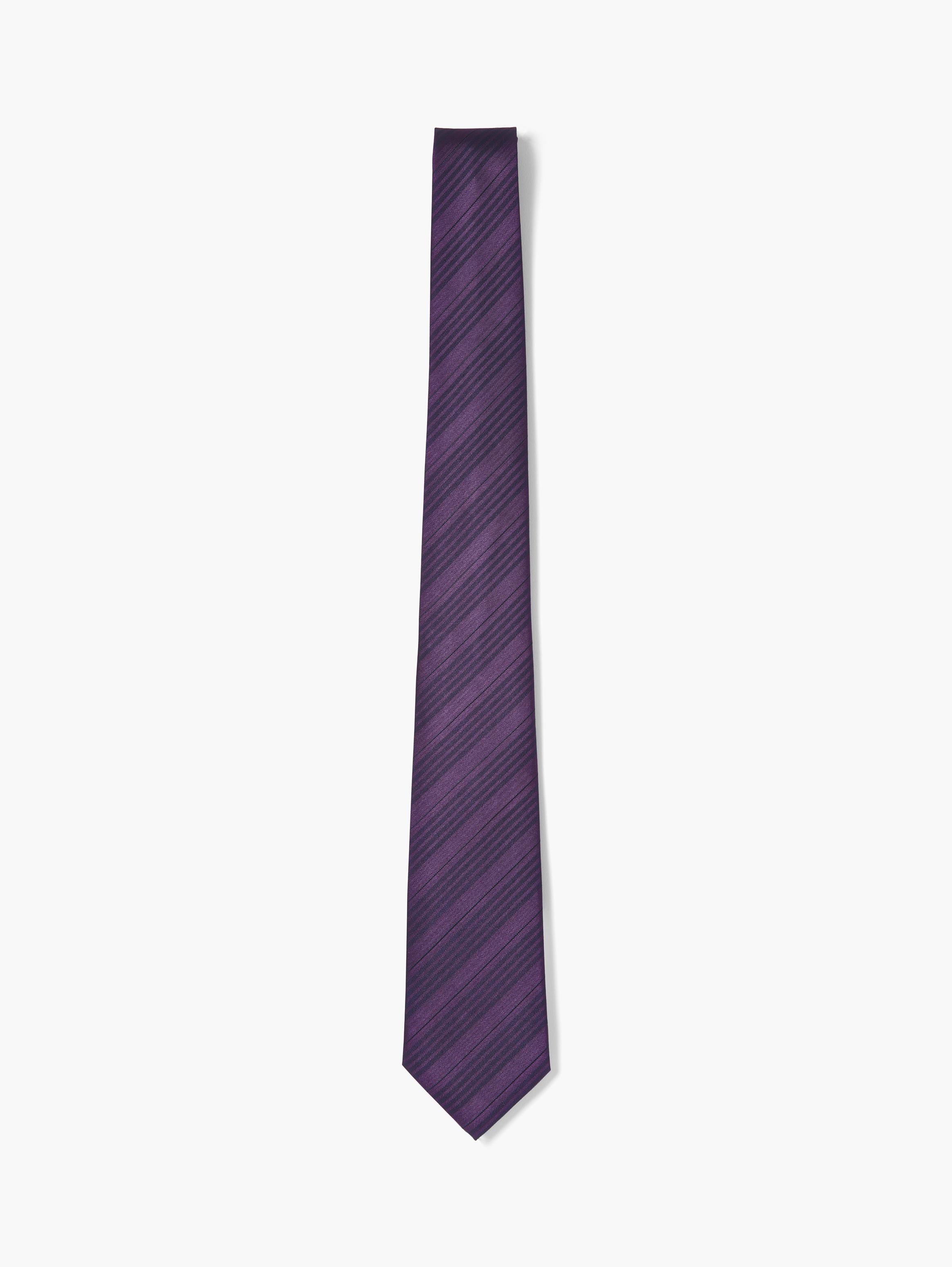 Wide Diagonal Striped Tie image number 1