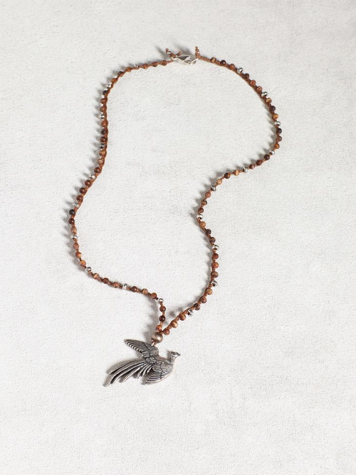 Silver Pheasant Necklace image number 2