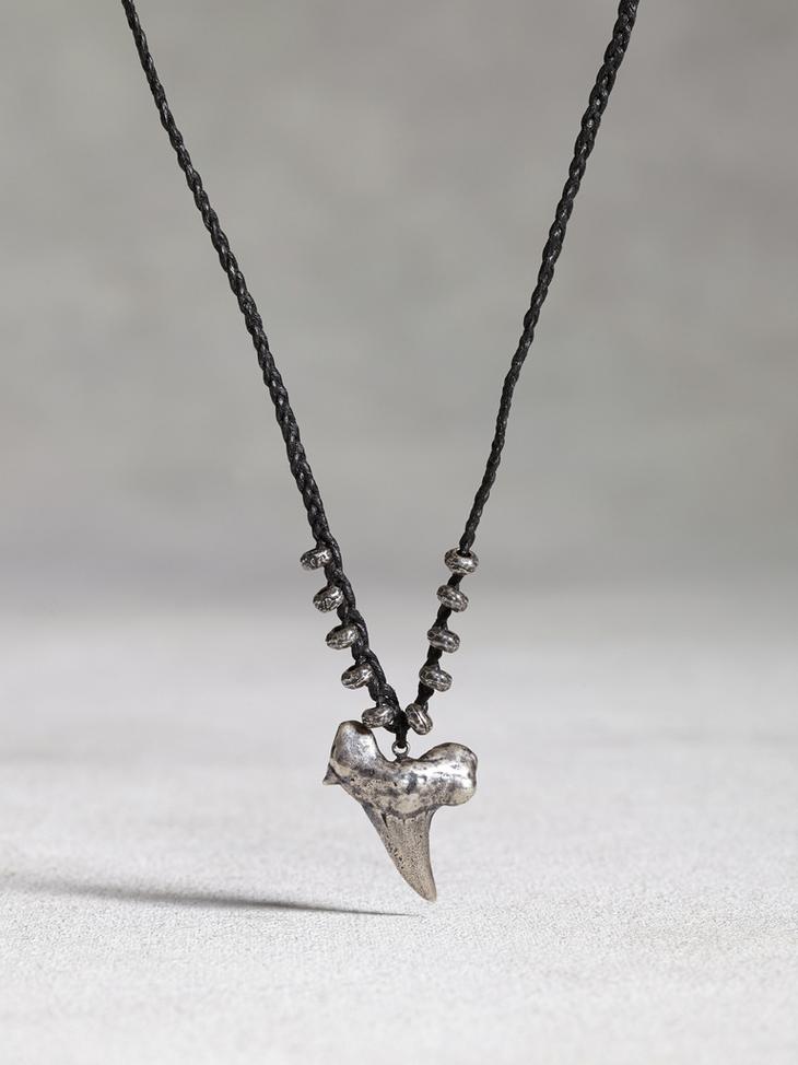Silver Shark Tooth Pendant image number 1
