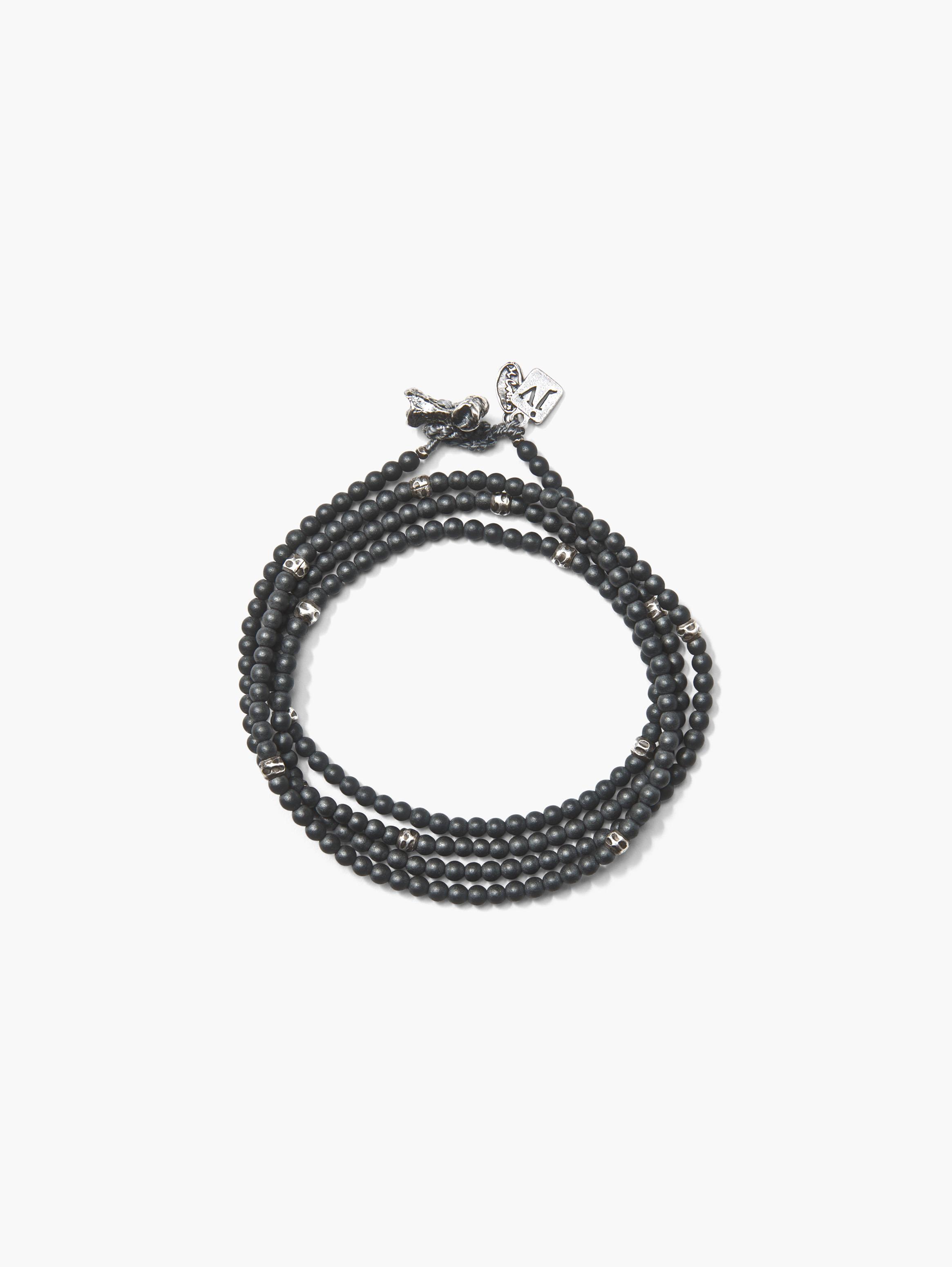 Hematite & Sterling Multi-Wrap Bracelet image number 2