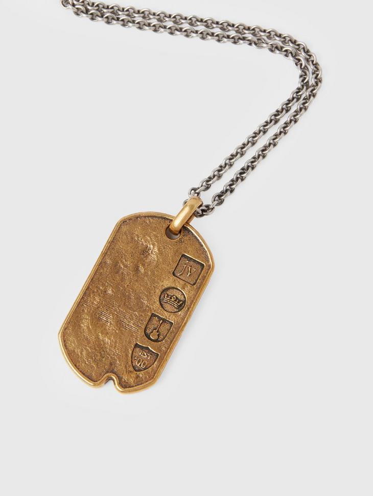 Brass Distressed Dog Tag image number 2