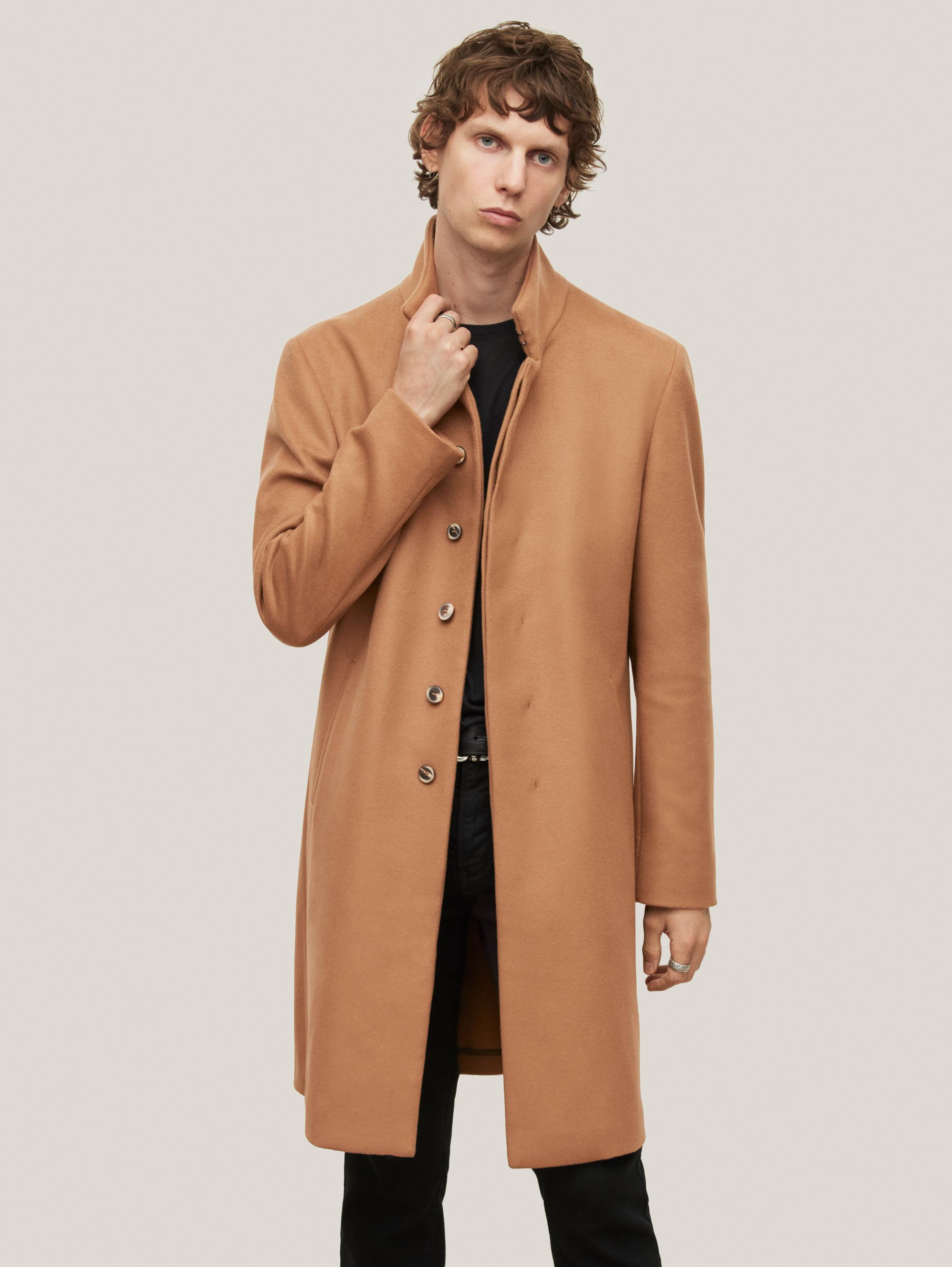 Inverted lapel coat on sale zara