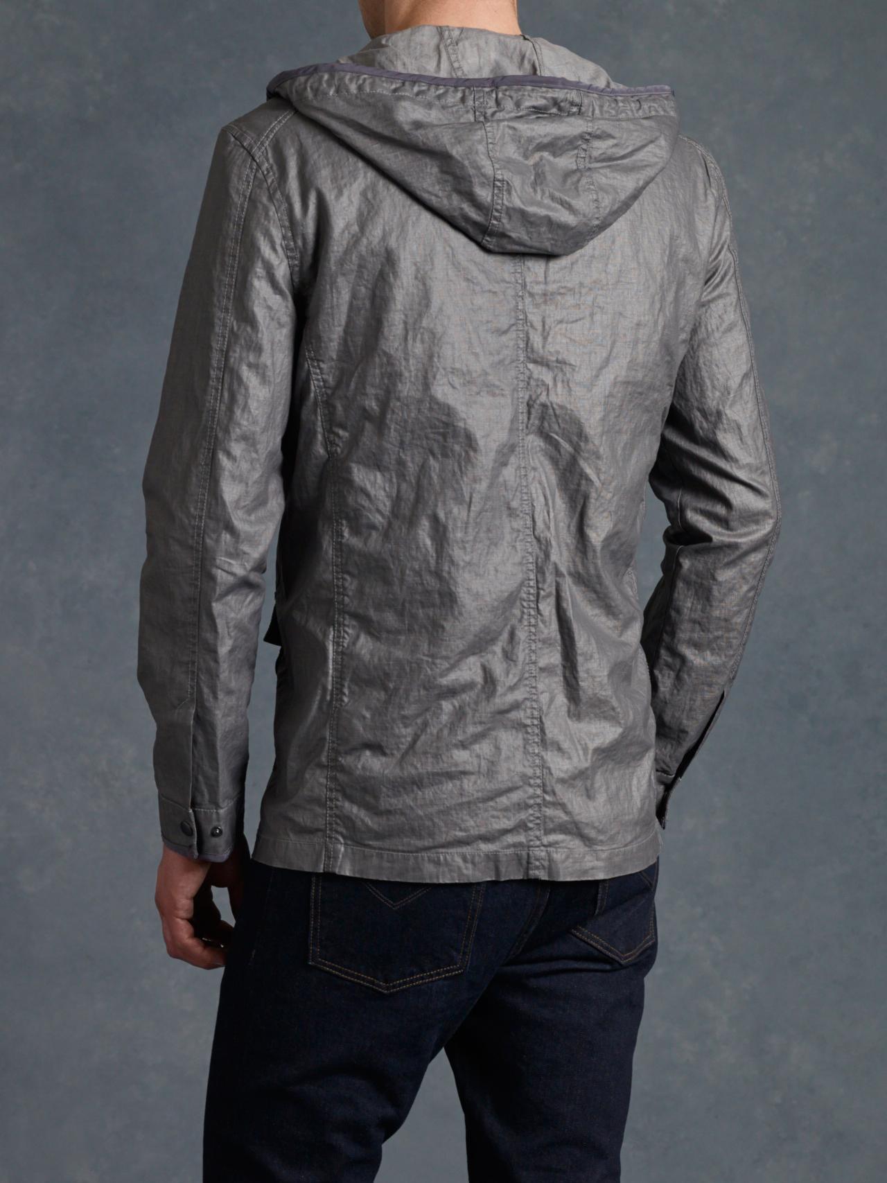 Hood Jacket With Bellowed Pockets image number 2