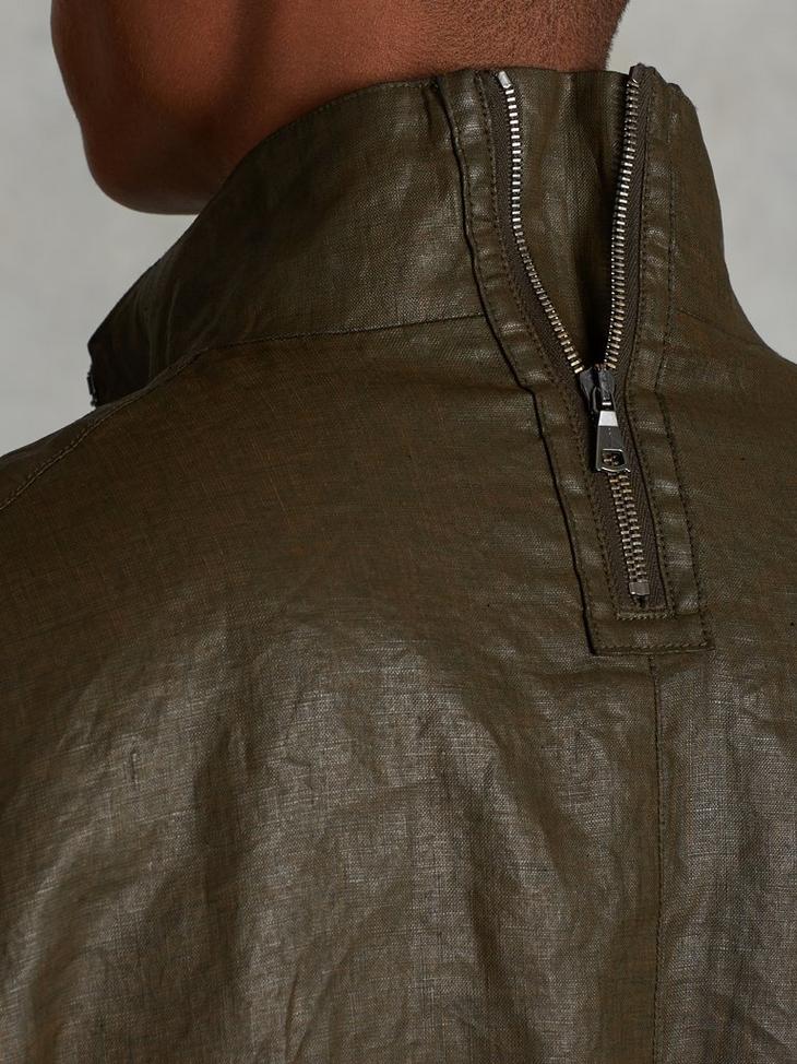 Resin Coated Linen Jacket image number 4