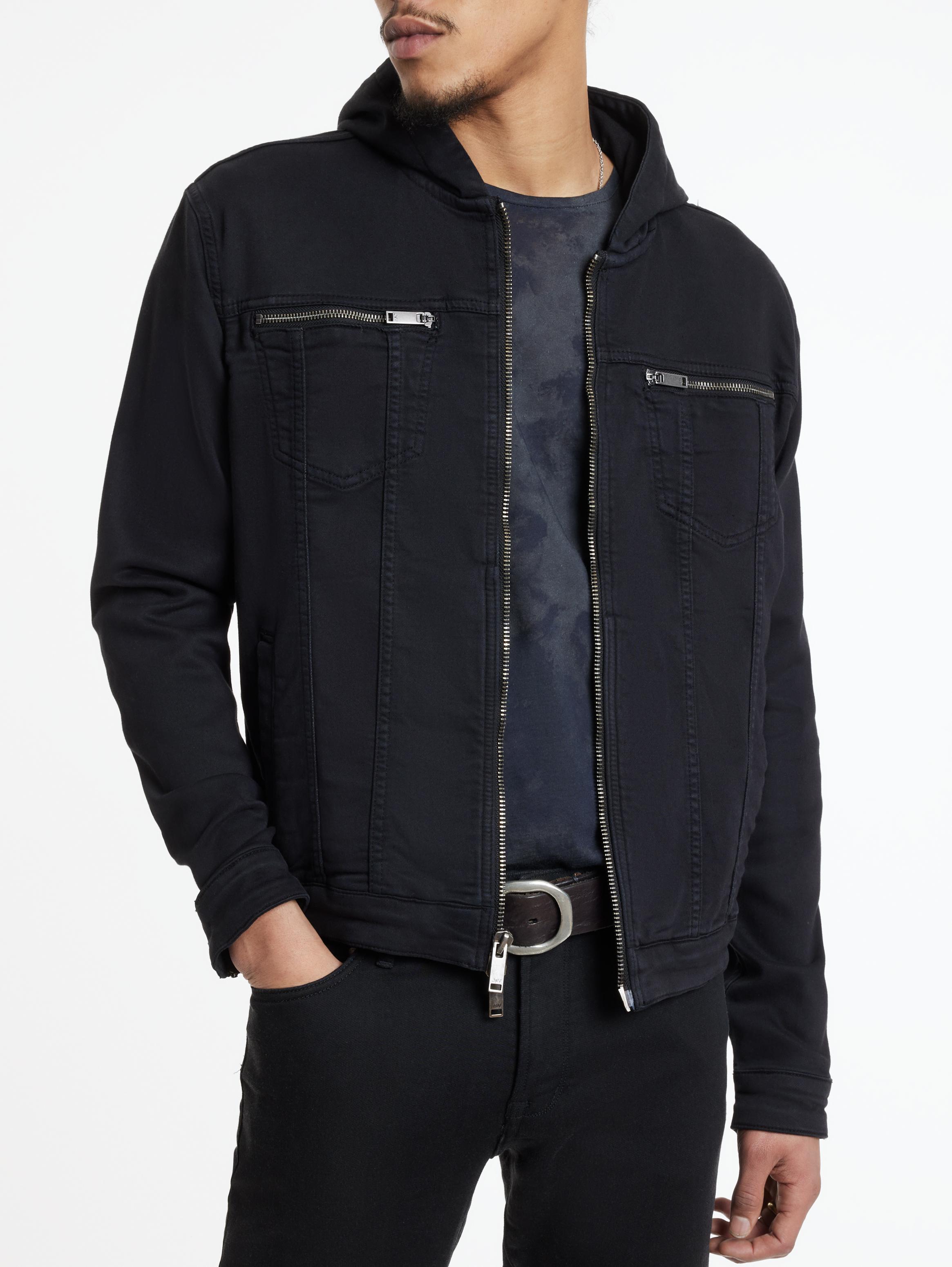 John varvatos outlet denim trucker jacket