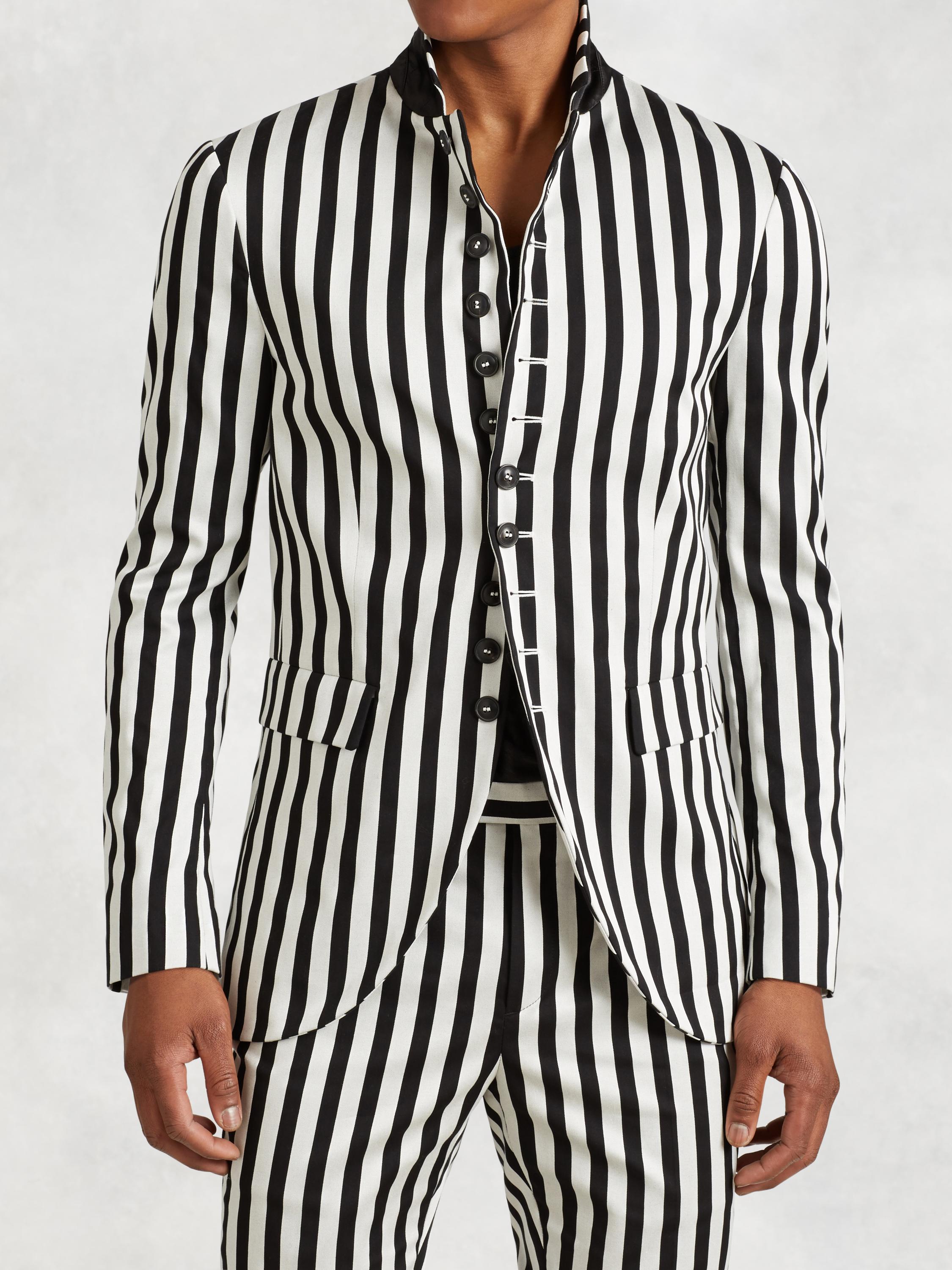 Striped Multi-Button Jacket image number 1