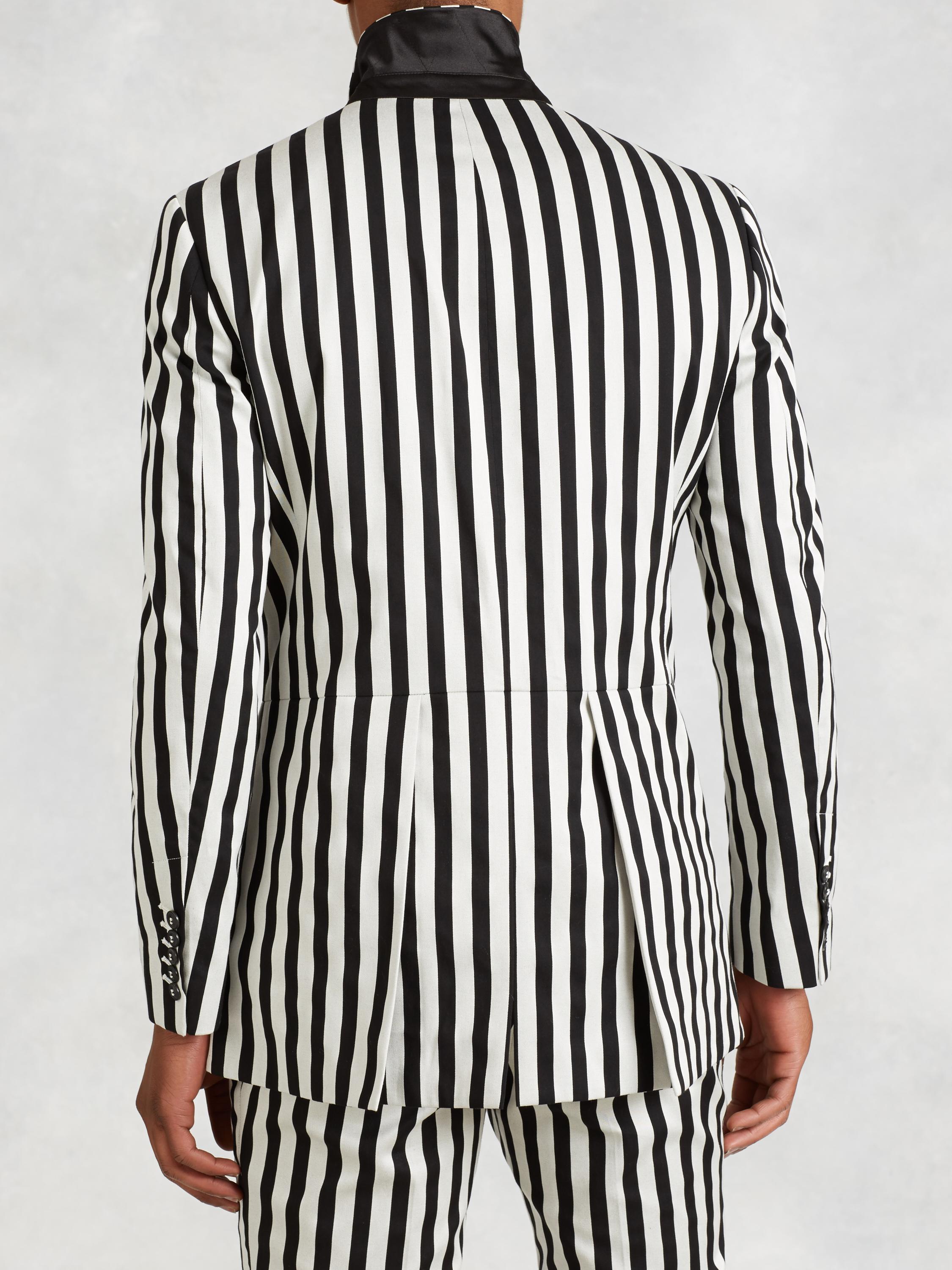 Striped Multi-Button Jacket image number 2