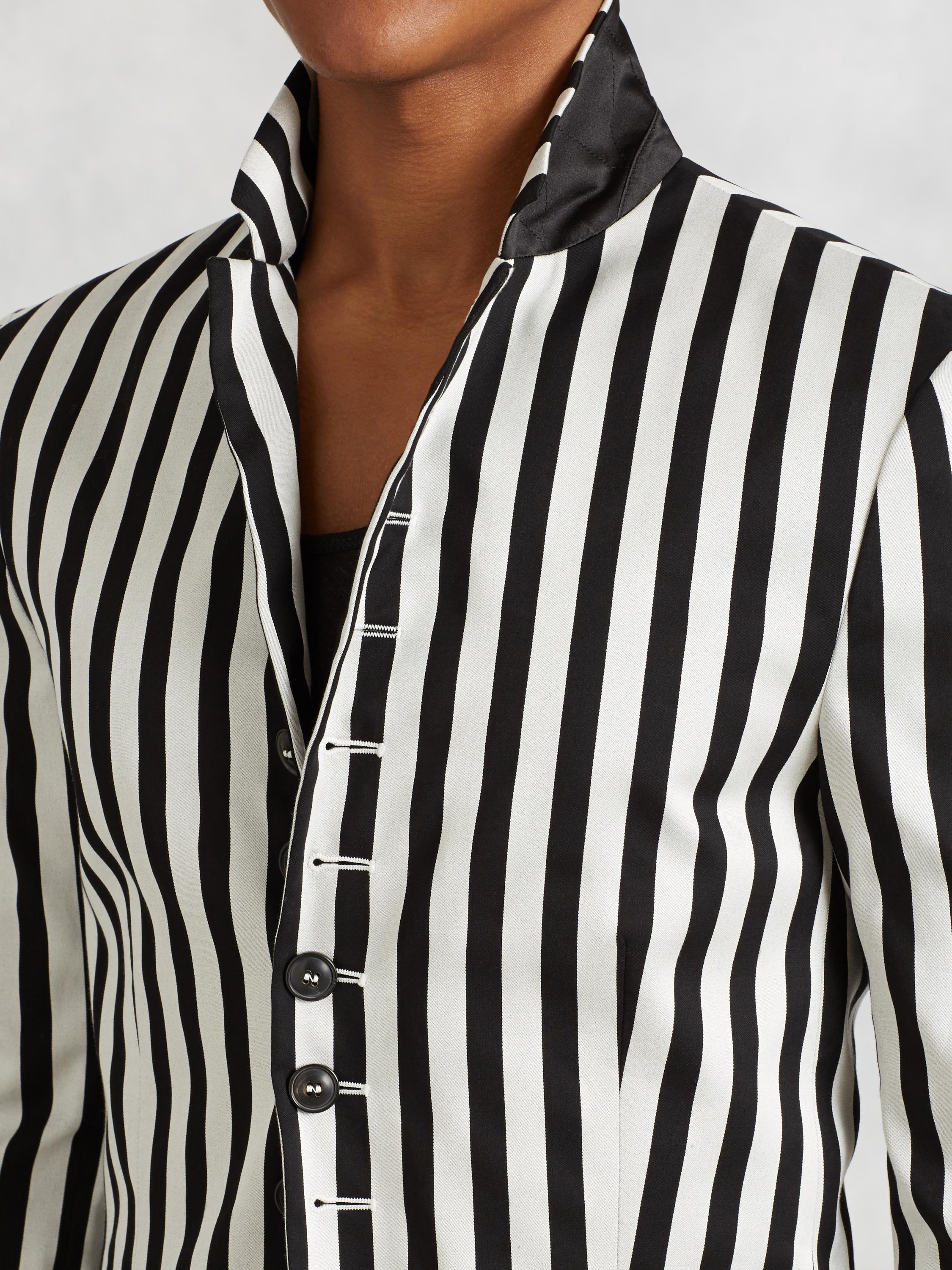 Striped Multi-Button Jacket image number 3