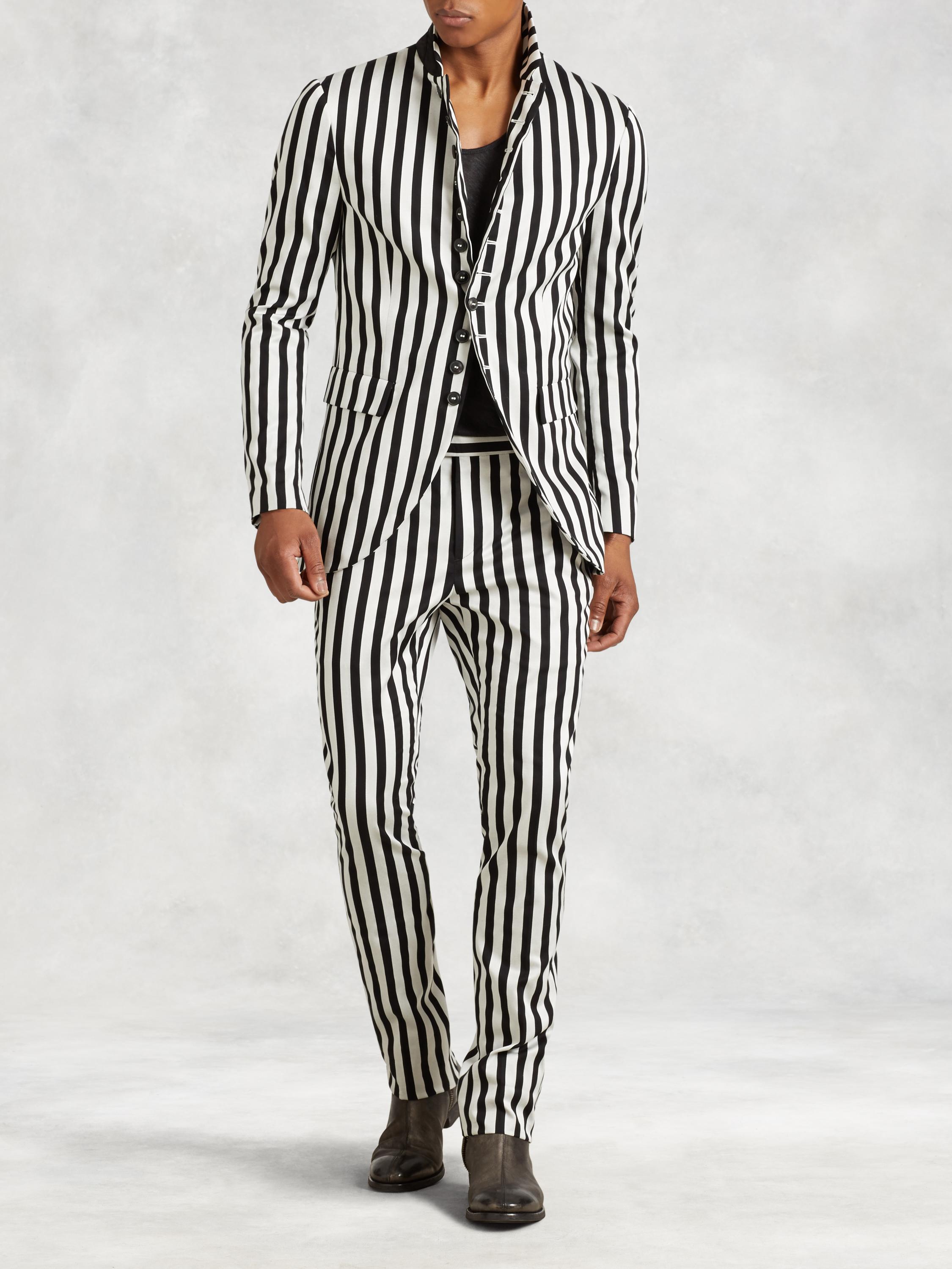 Striped Multi-Button Jacket image number 4