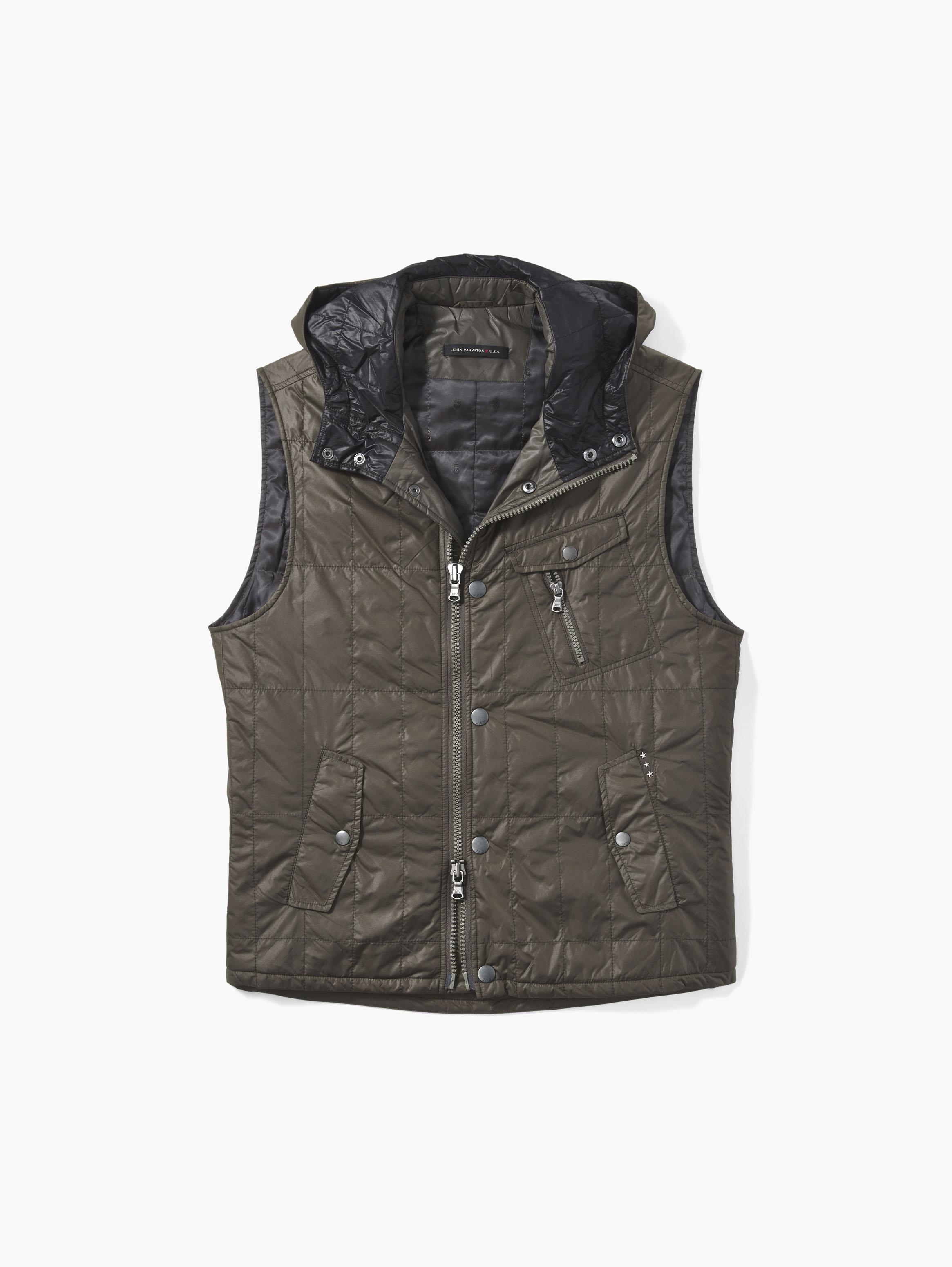 Quilted Military Vest image number 1