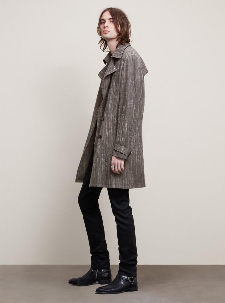 TEXTURED TRENCH COAT image number 1