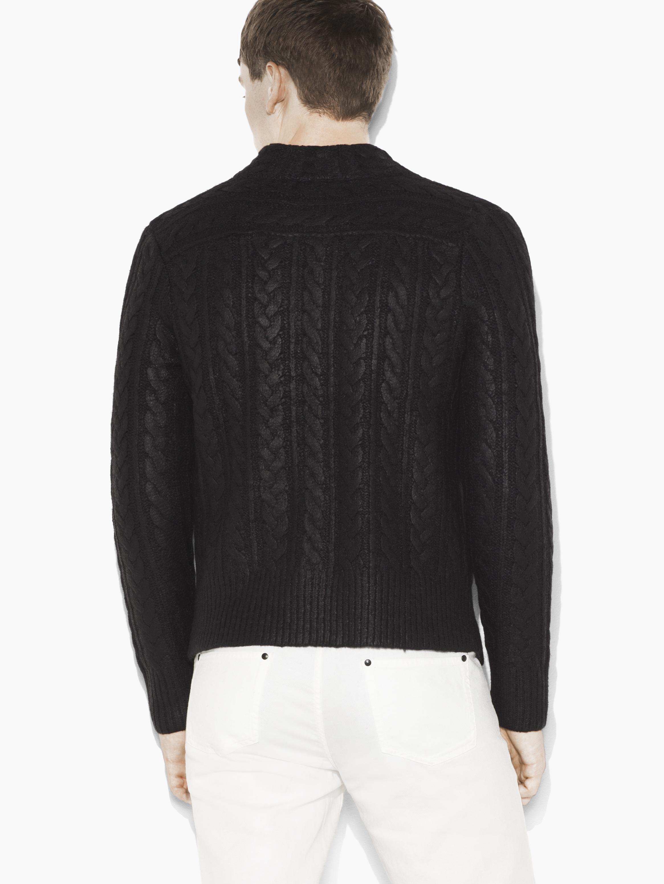 Foil Cable Knit Sweater image number 2