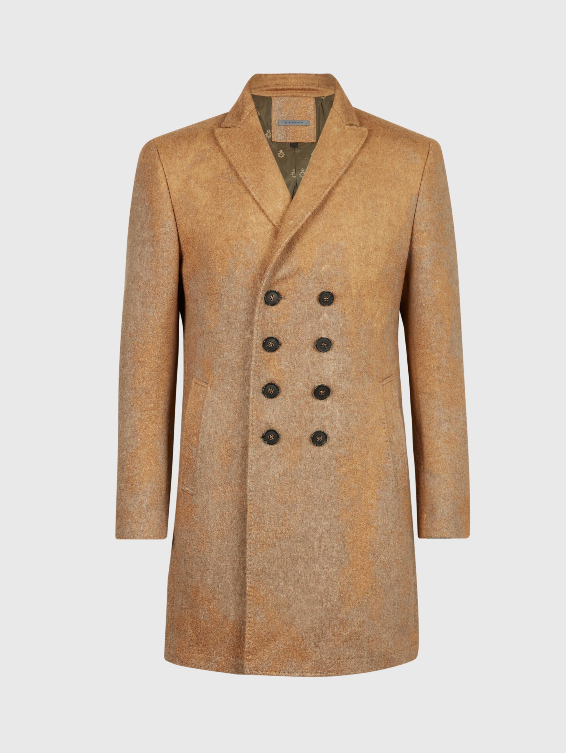 DOUBLE-BREASTED COAT WITH PICK STITCH image number 3