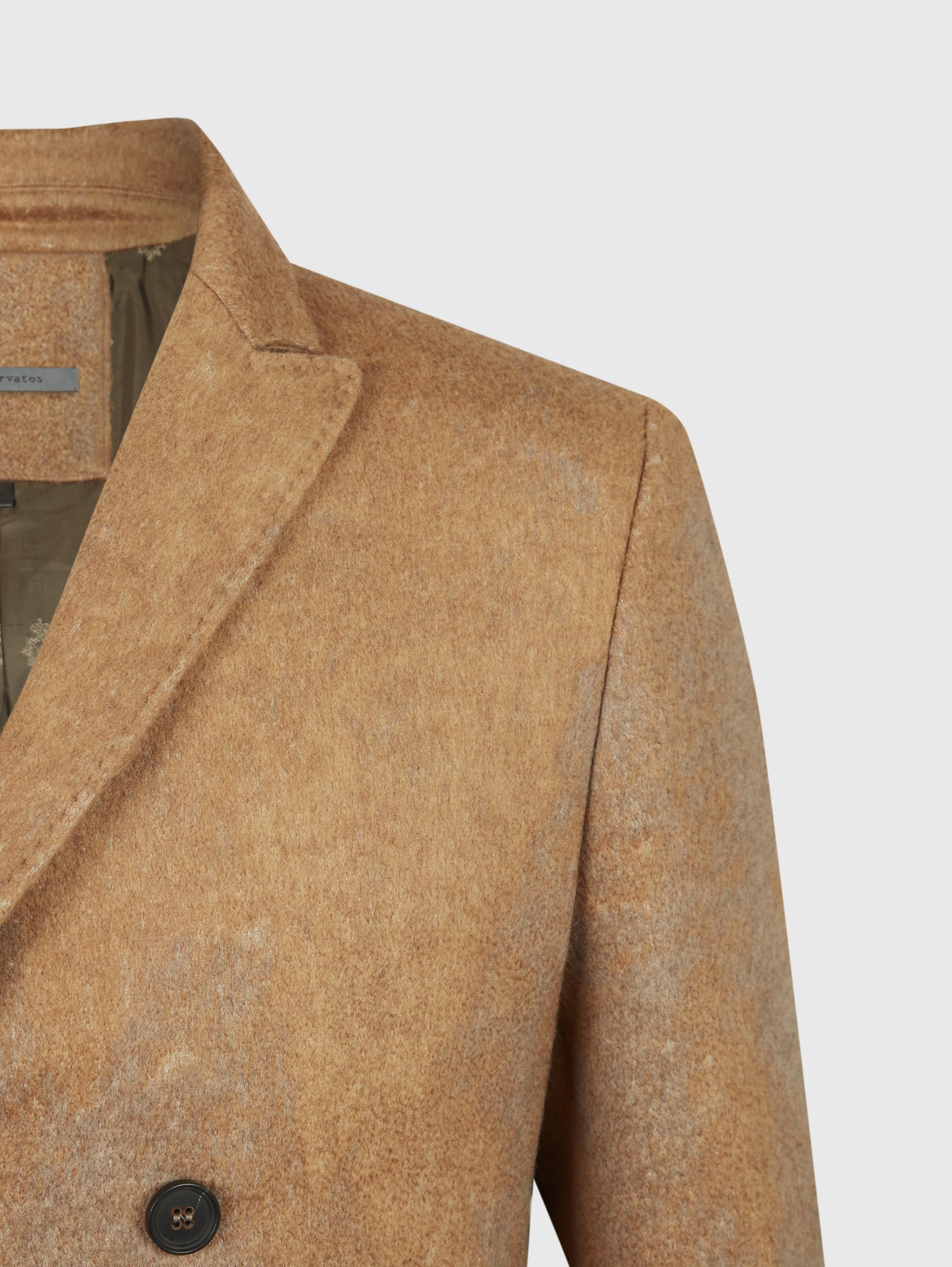 DOUBLE-BREASTED COAT WITH PICK STITCH image number 5