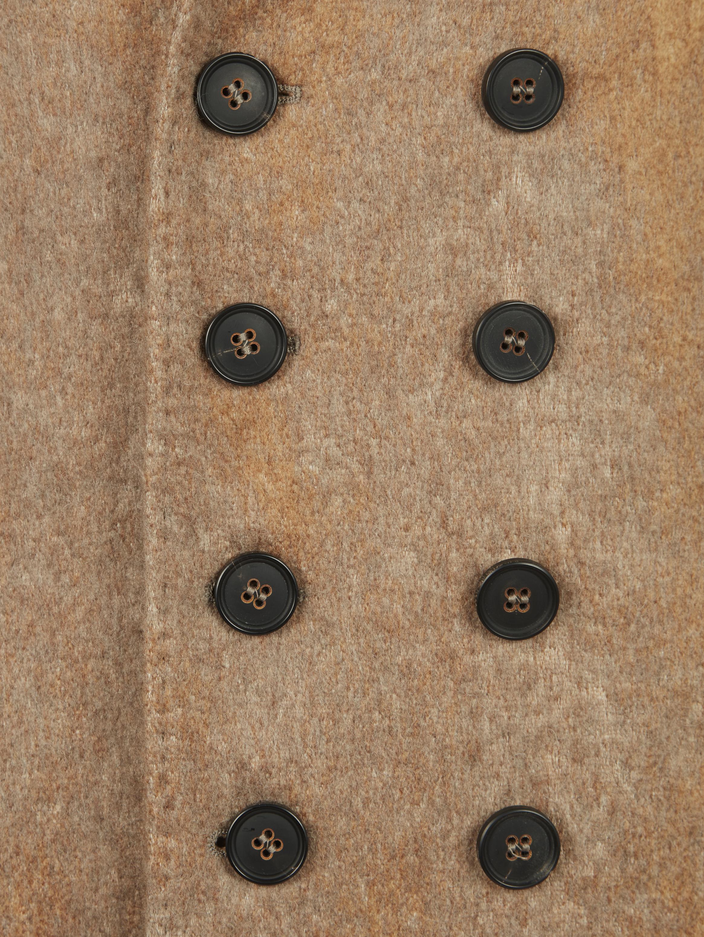 DOUBLE-BREASTED COAT WITH PICK STITCH image number 6