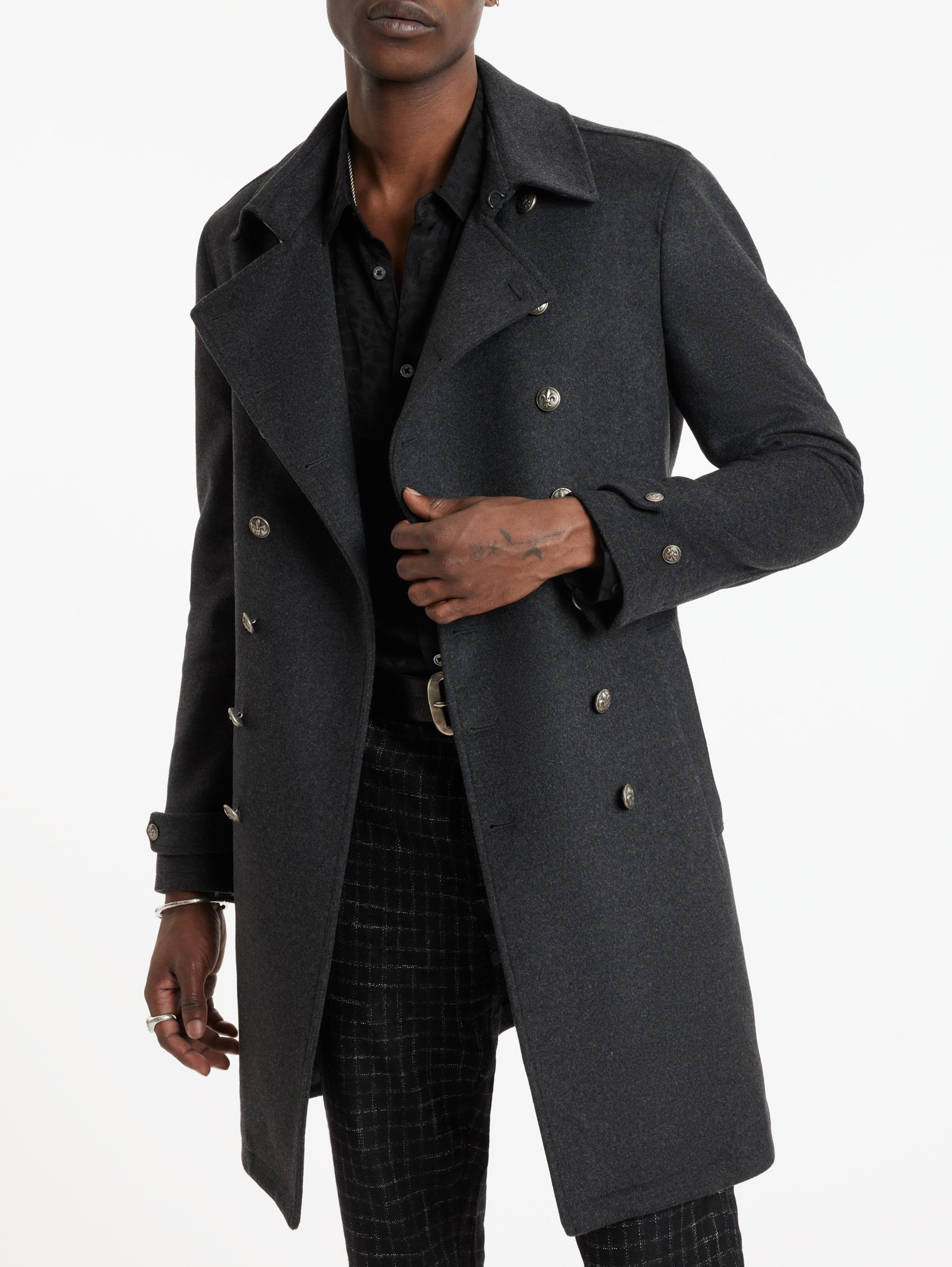 John varvatos hotsell wool coat