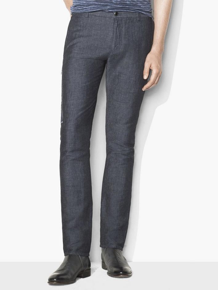 Side Zip Chambray Pant image number 1