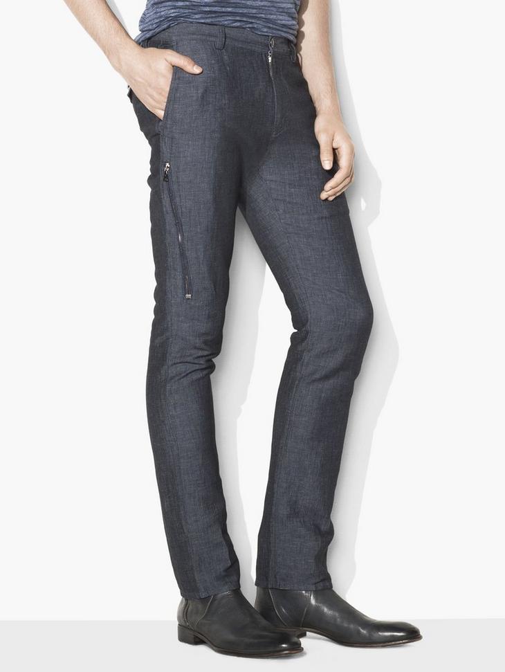 Side Zip Chambray Pant image number 4