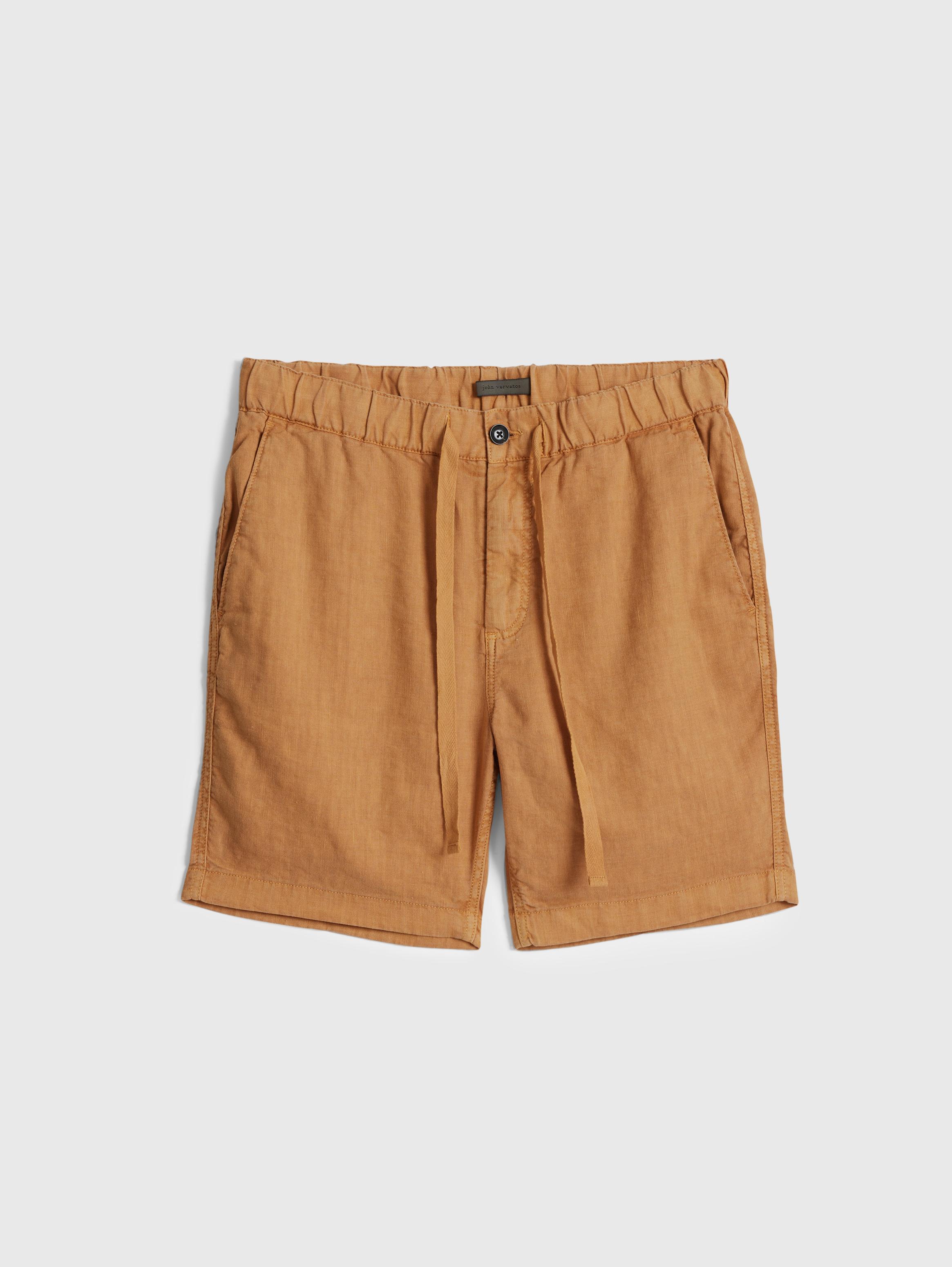 Naples Beige Linen Cargo Shorts – Benson Apparel