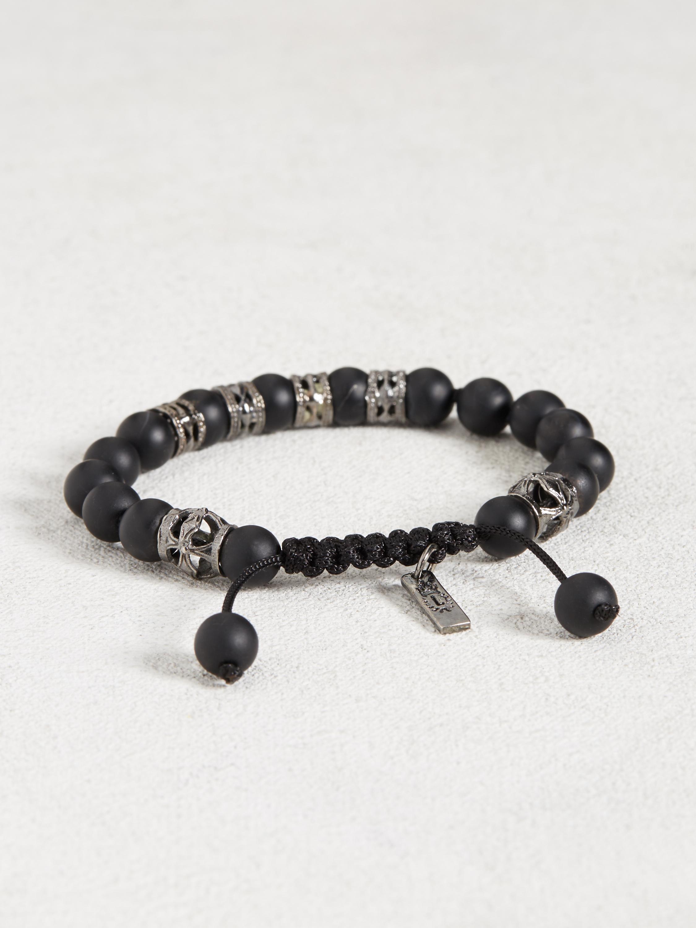 Black Onyx Bracelet with Cutout Roundels image number 2