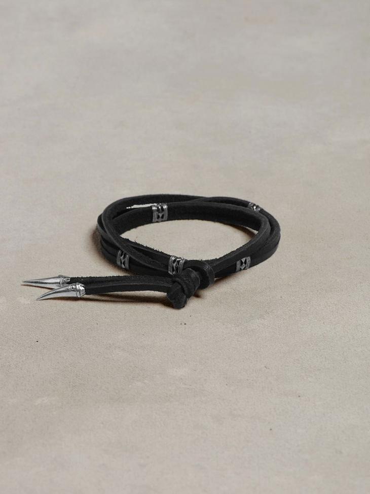 Leather Bracelet With Silver Tips image number 1