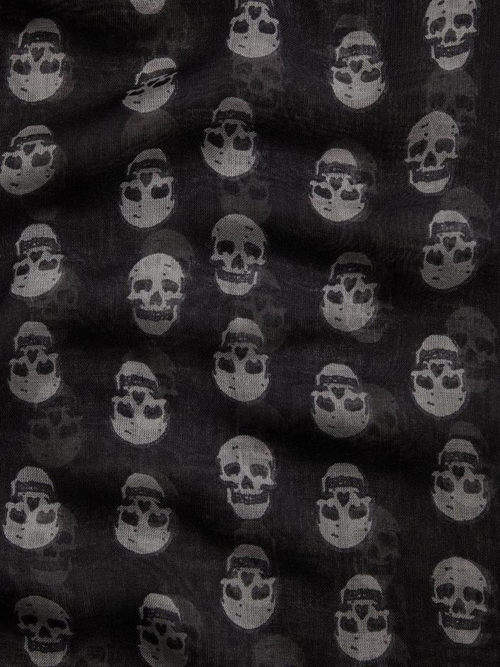 Skull Print Scarf image number 2