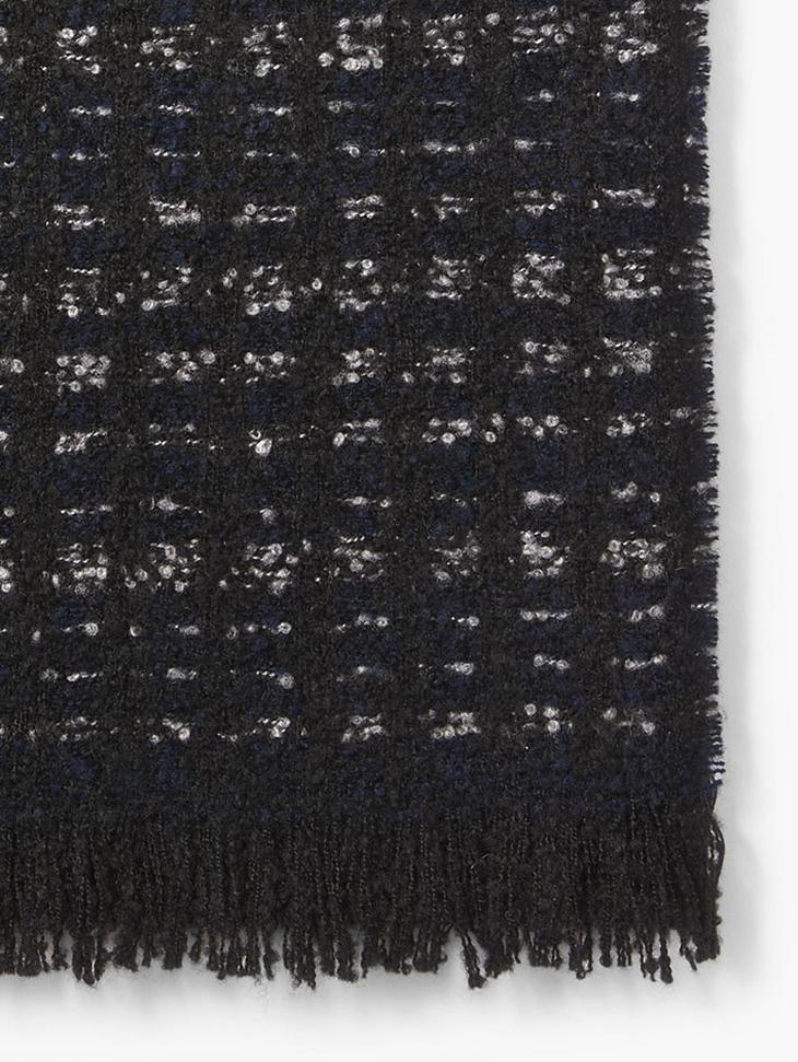 ALLOVER ABSTRACT WOOL SCARF image number 2