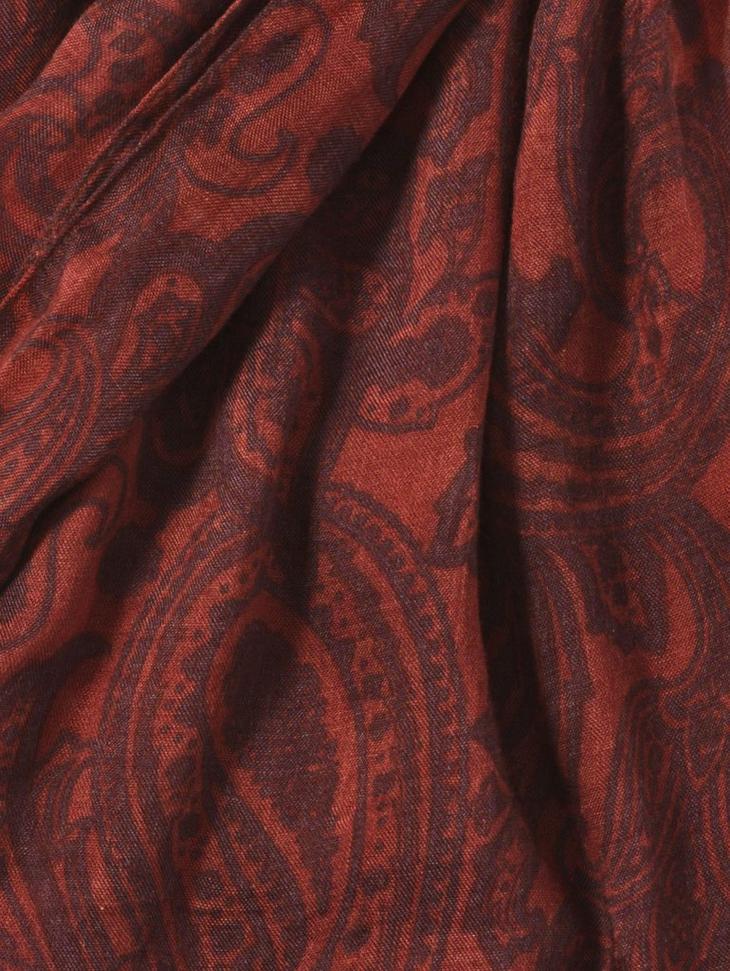WOVEN CRINKLED PAISLEY SCARF image number 2