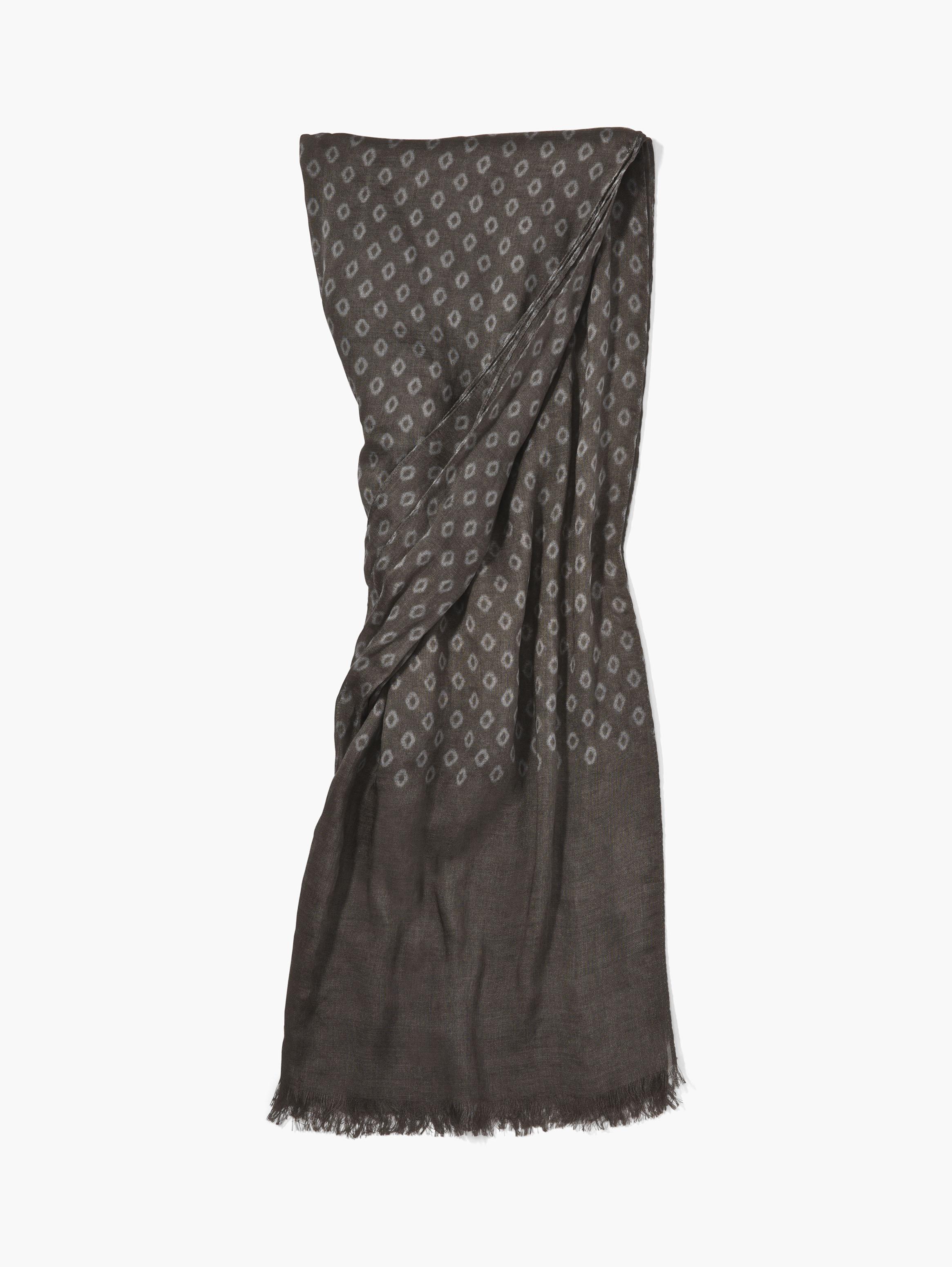WOVEN CRINKLED GEOMETRIC PATTERNED SCARF image number 1
