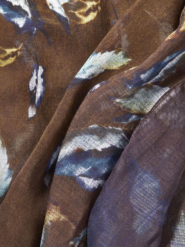 Modal Feather Print Scarf image number 2