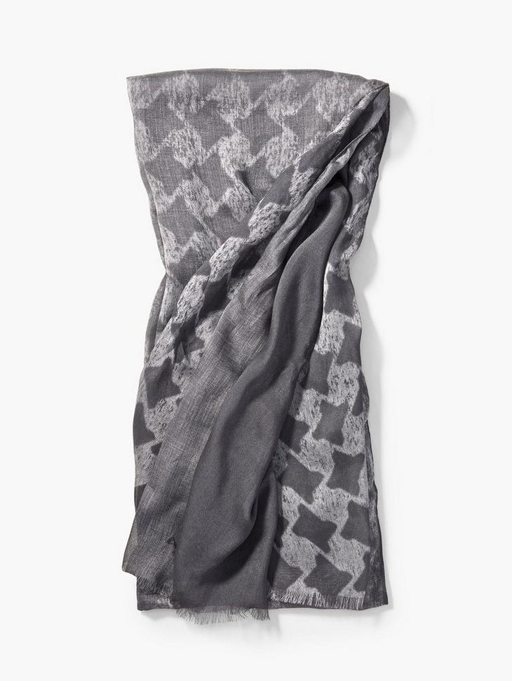 Ombre Houndstooth Scarf image number 1