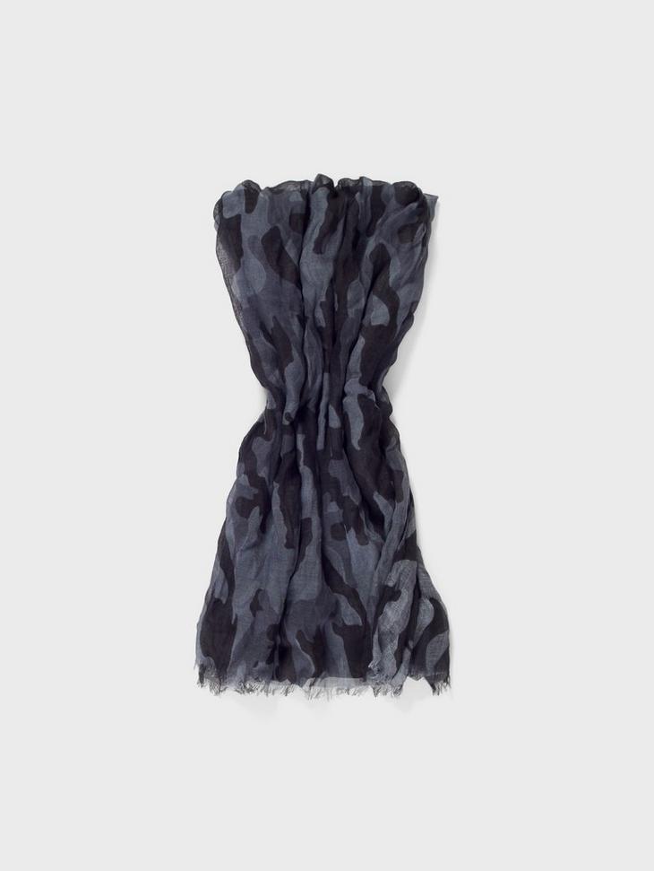 CAMOUFLAGE PRINT SCARF image number 1