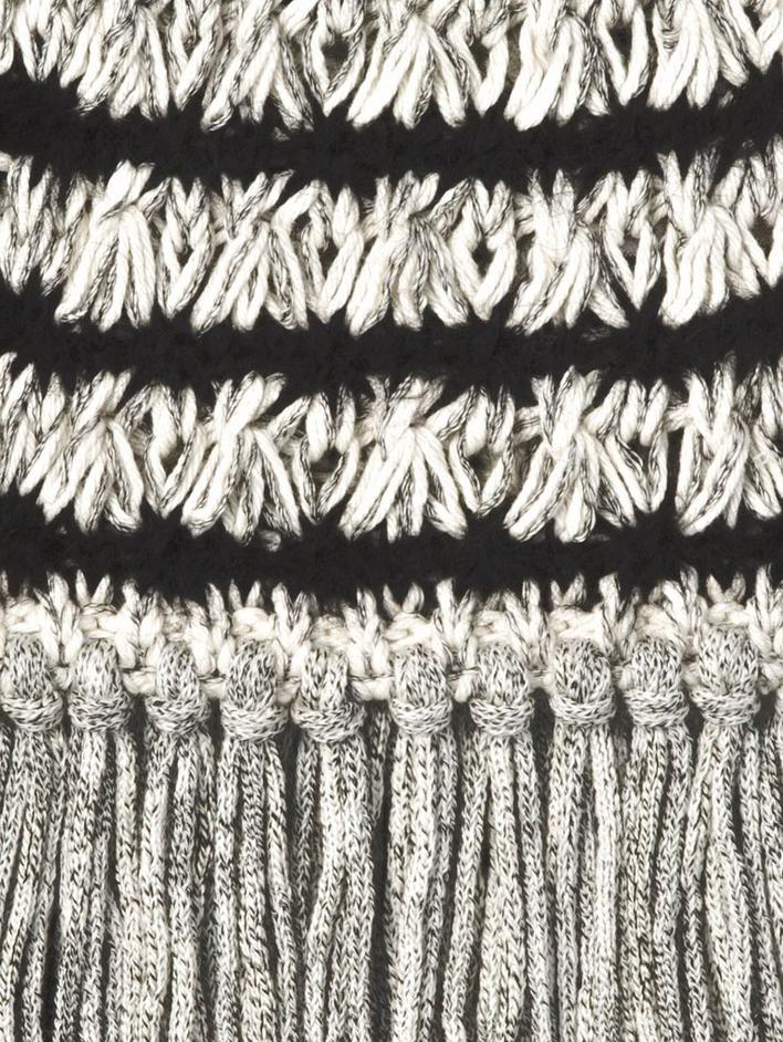 Alpaca and Pima Cotton Knit Scarf image number 2