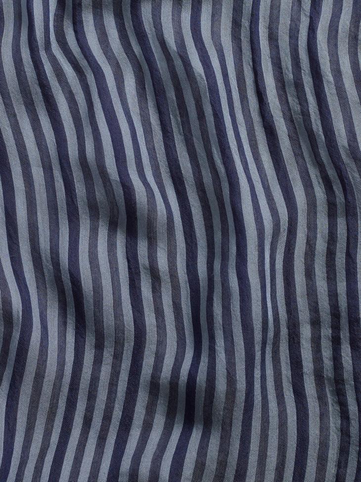 Contrast stripes, self fringe scarf image number 2