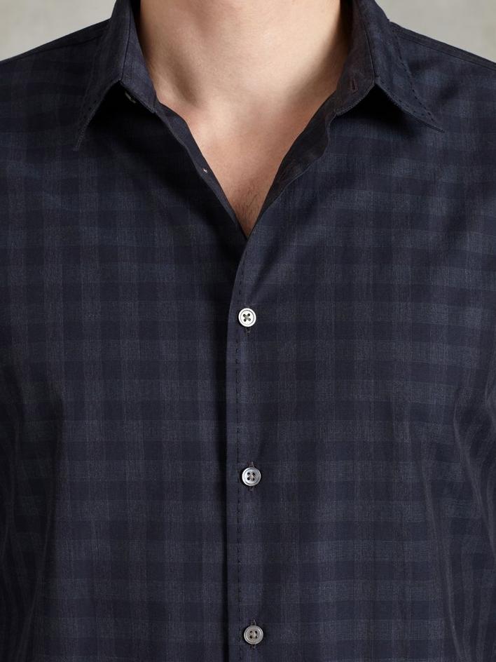 Classic Fit Shirt with Pick Stitch Detail image number 3