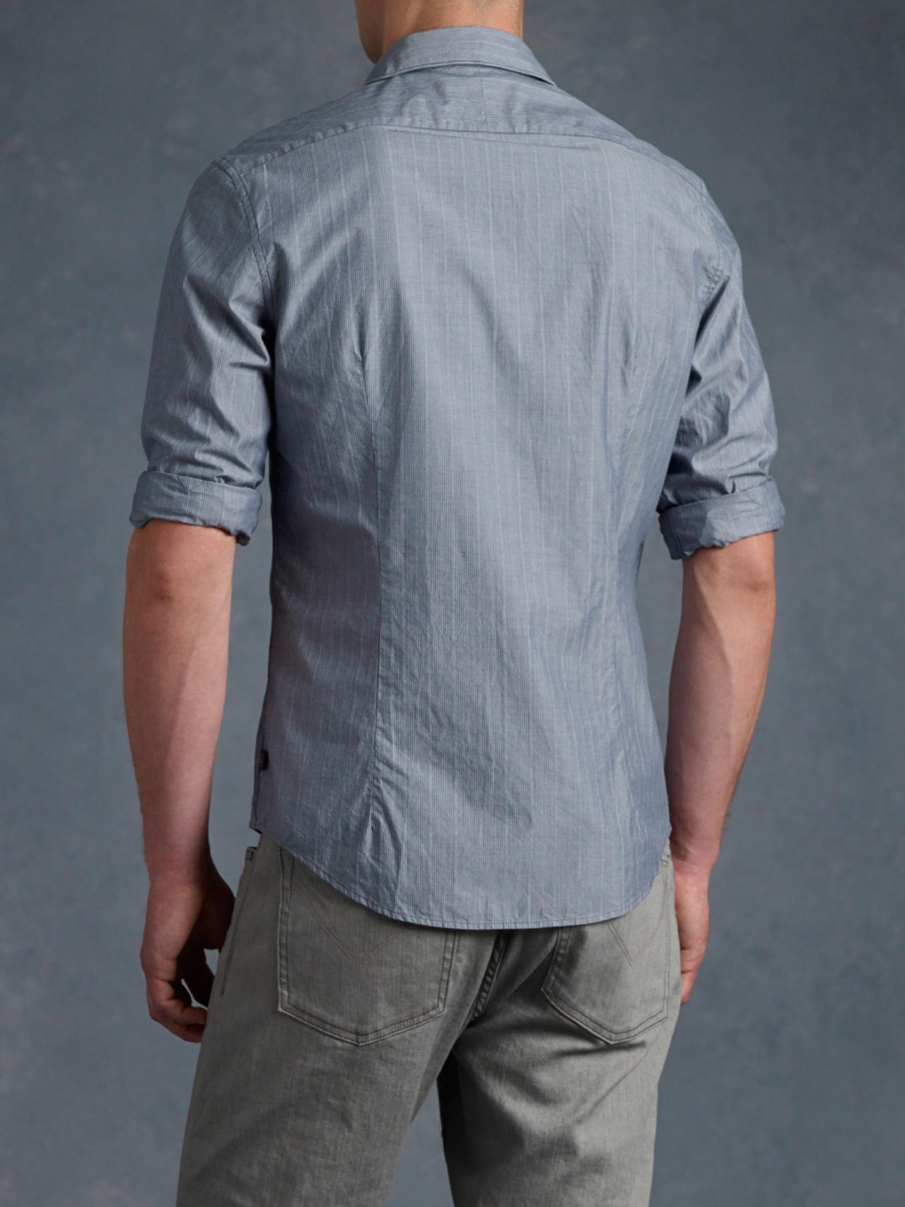 Slim Fit Point Collar Shirt image number 2