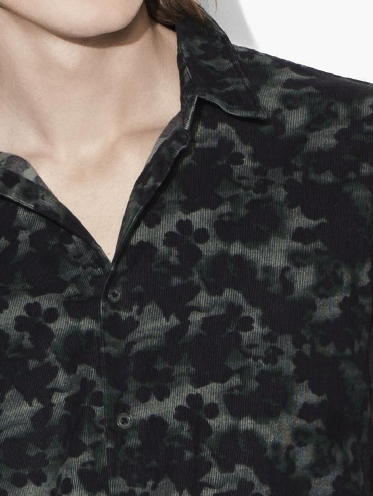 Long Sleeve Floral Camo Sportshirt image number 3