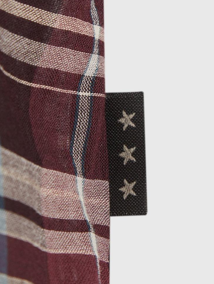 MAYFIELD SLIM FIT POINT COLLAR - PLAID image number 5