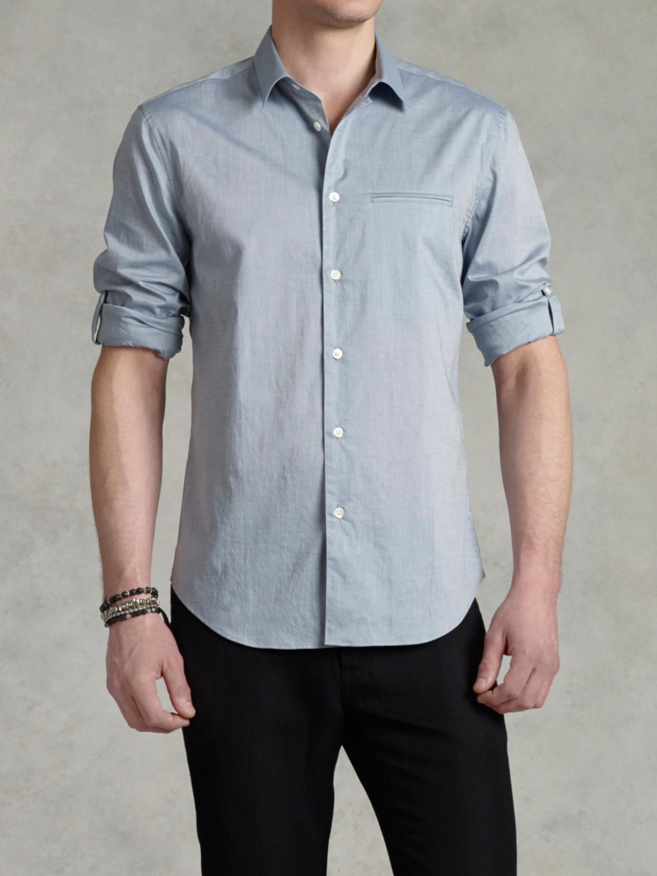 Adjustable Sleeve Slim Fit Shirt image number 1