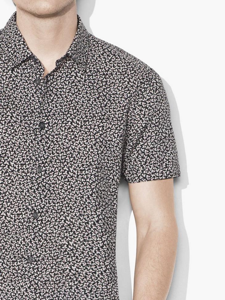 Abstract Floral Sport Shirt image number 3