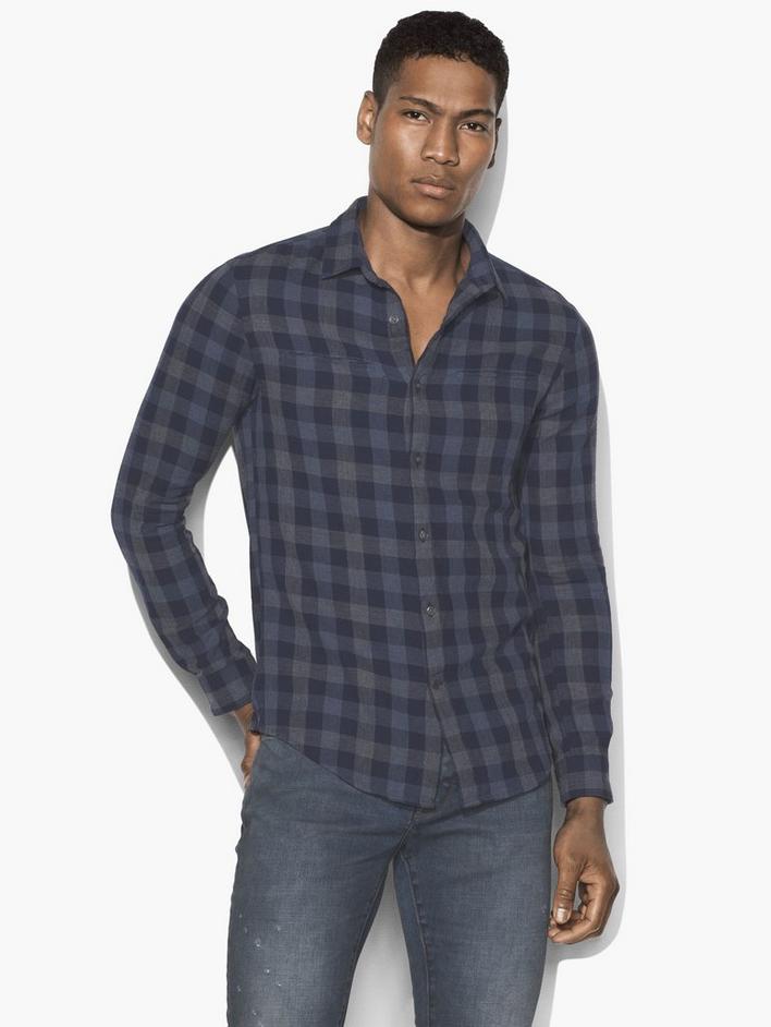LONG SLEEVE BUTTON FRONT SHIRT image number 1