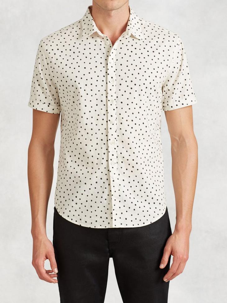 Abstract Polka Dot Short Sleeve Shirt image number 1