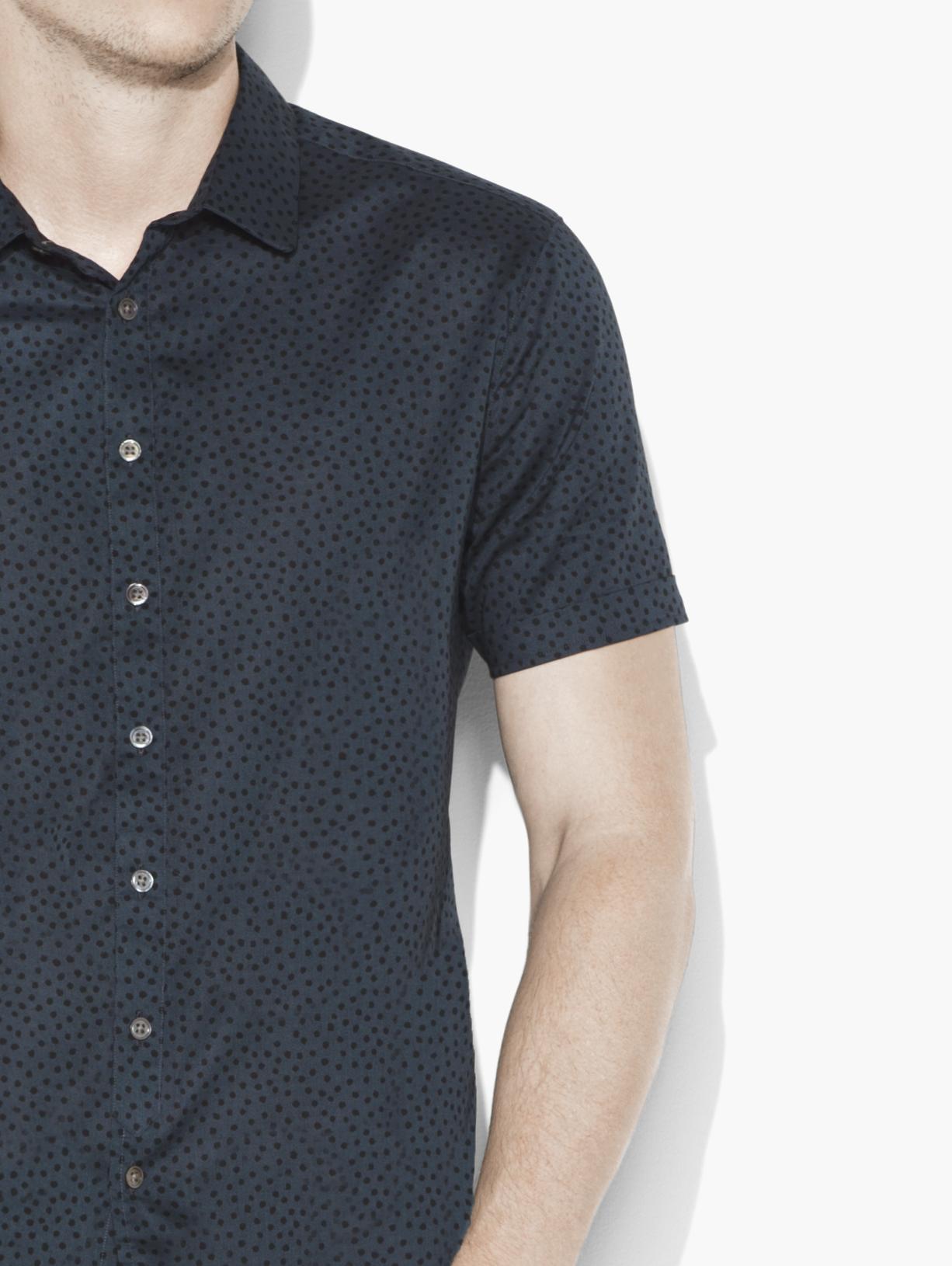 Slim Fit Dotted Shirt image number 3