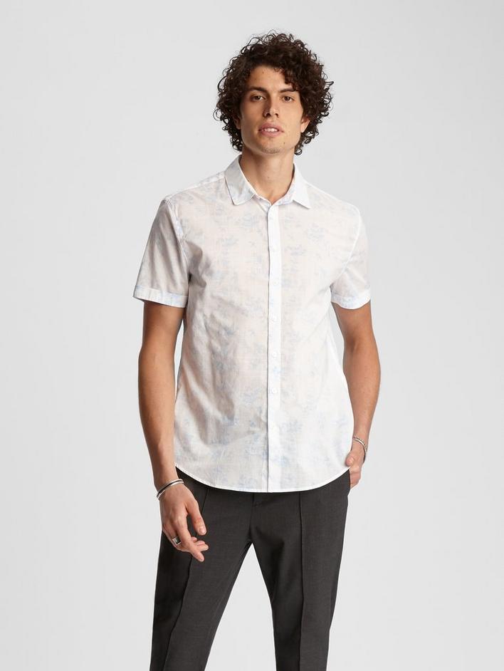 CLASSIC FIT FLORAL SHORT SLEEVE SHIRT image number 1
