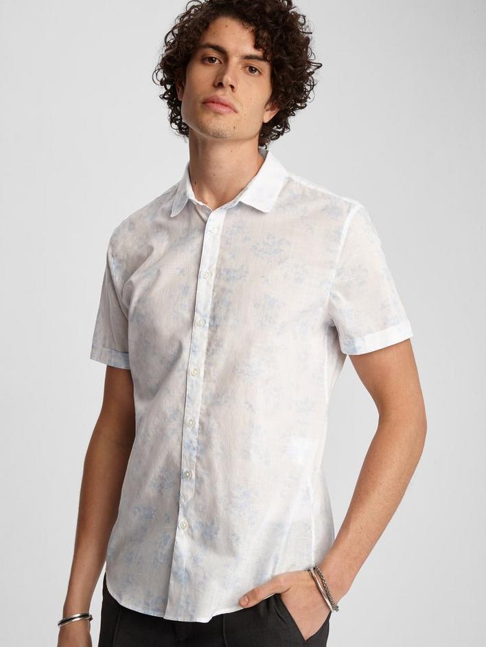 CLASSIC FIT FLORAL SHORT SLEEVE SHIRT image number 4