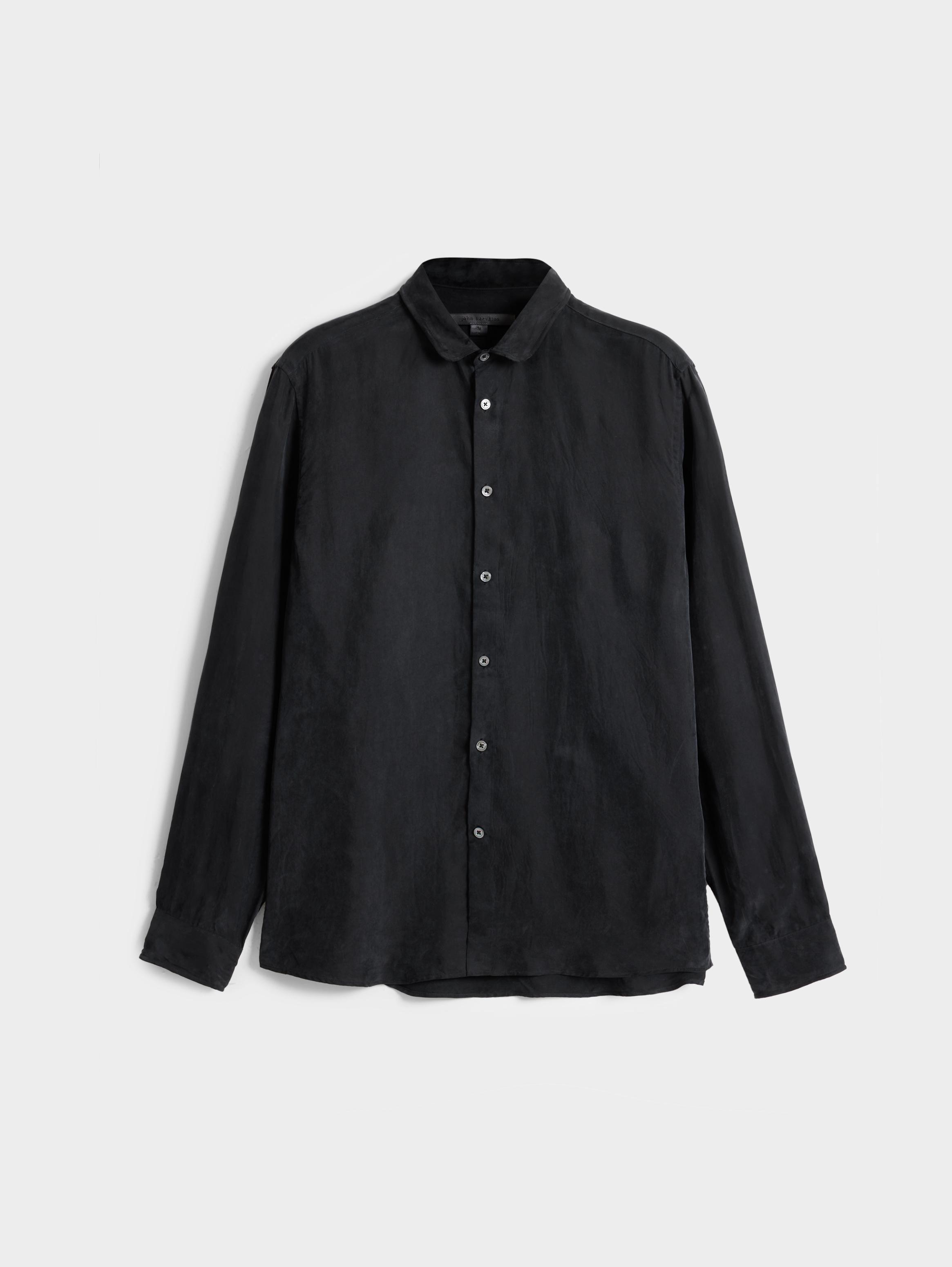 YK8fass Shirt Fake Buttons rh-4271 (XS，Black) at  Men's Clothing store